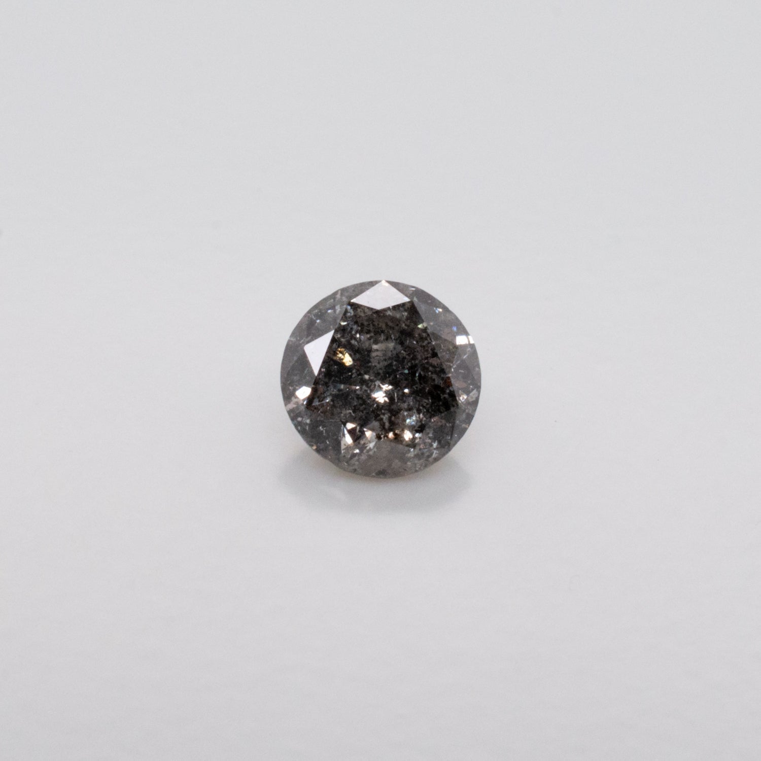 0.66ct Round Brilliant Cut Loose Salt & Pepper Diamond - Malleable Jewellers