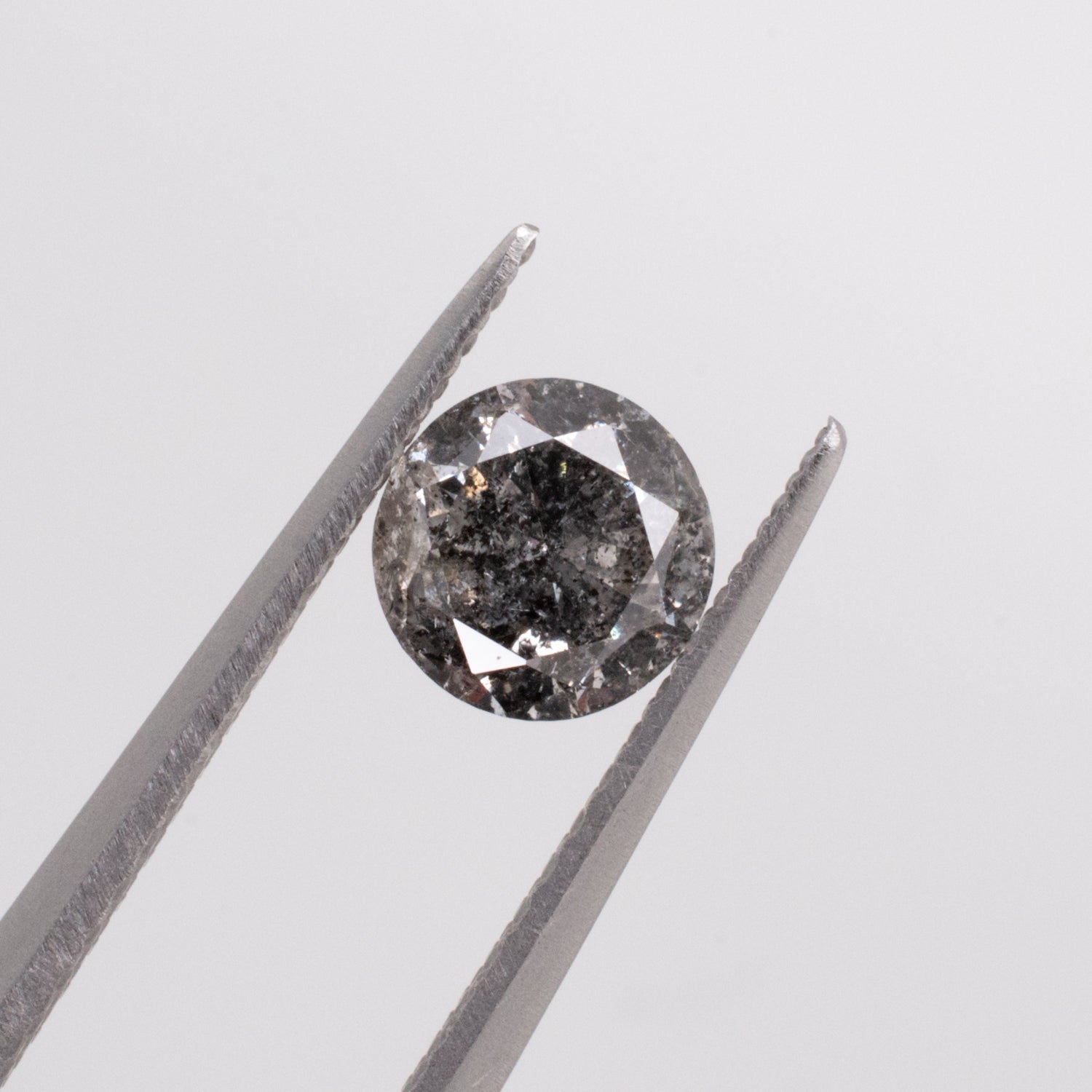 0.66ct Round Brilliant Cut Loose Salt & Pepper Diamond - Malleable Jewellers