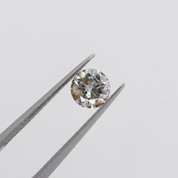 0.67ct Round Brilliant Cut Loose Salt & Pepper Diamond - Malleable Jewellers