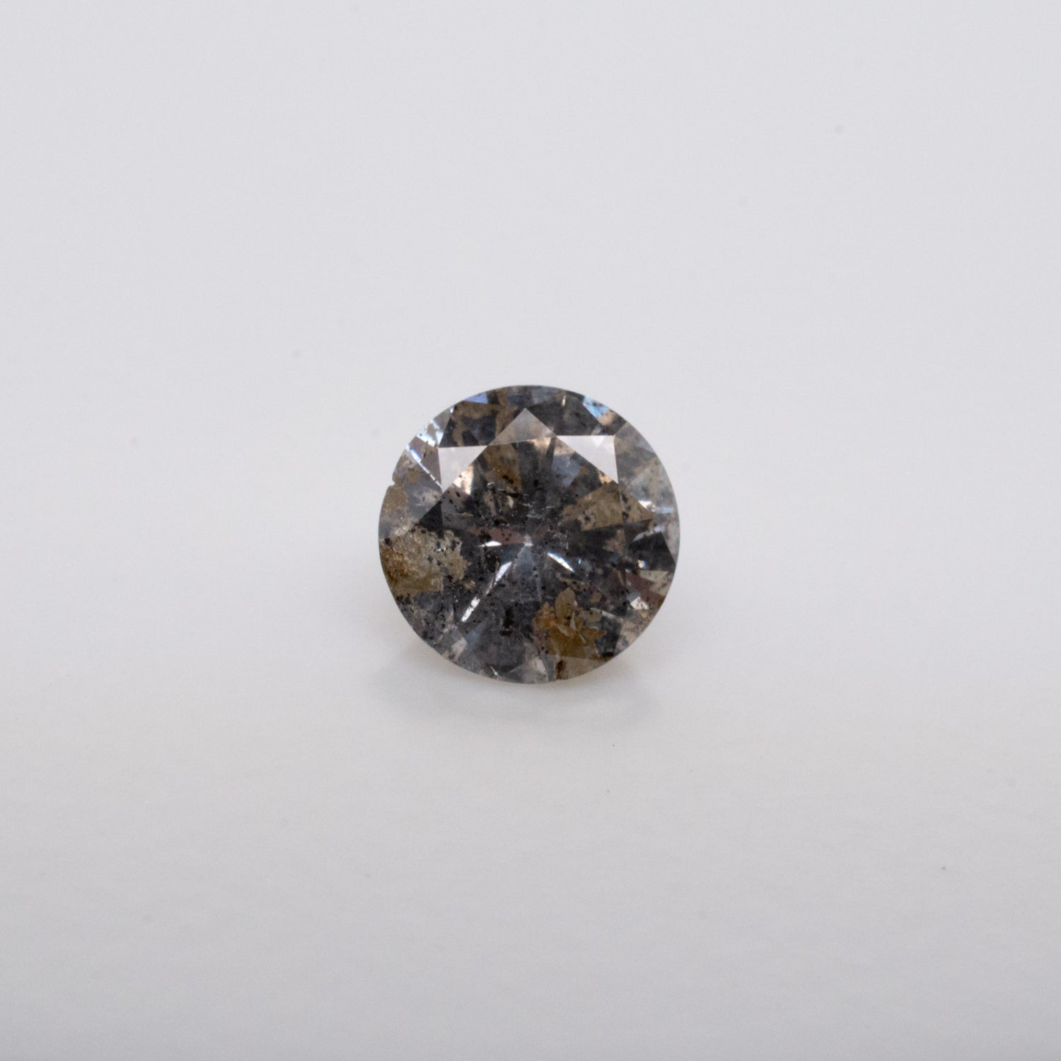 0.67ct Round Brilliant Cut Loose Salt & Pepper Diamond - Malleable Jewellers