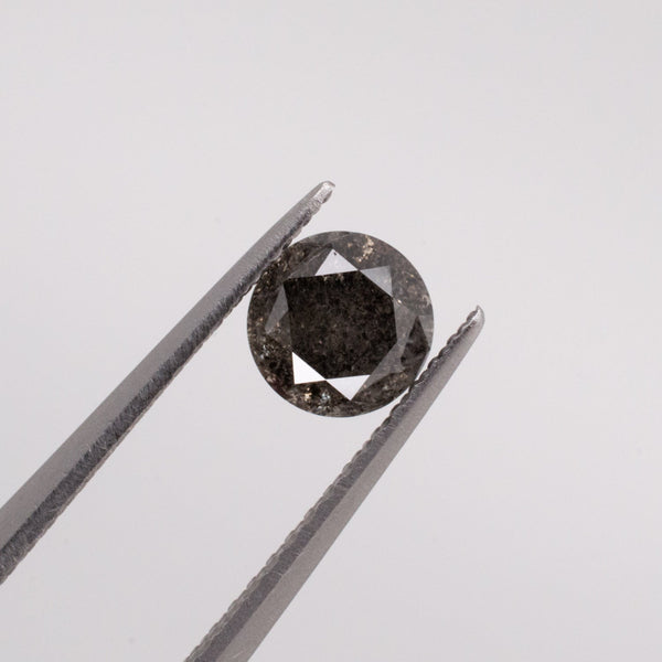 0.67ct Round Brilliant Cut Loose Salt & Pepper Diamond - Malleable Jewellers