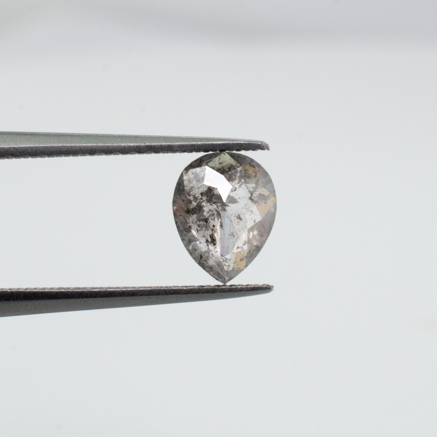 0.68ct Pear Shaped Loose Salt & Pepper Diamond - Malleable Jewellers