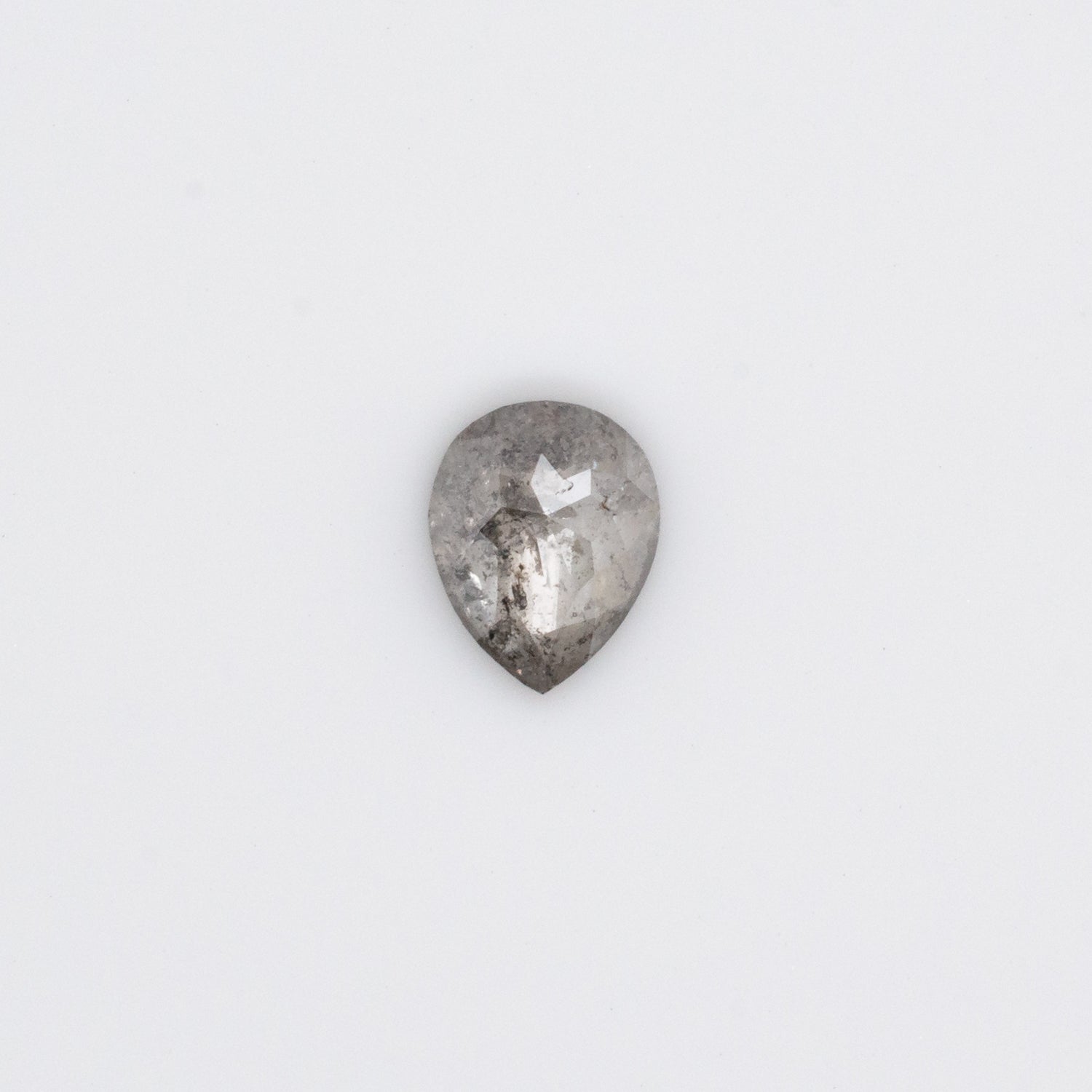 0.68ct Pear Shaped Loose Salt & Pepper Diamond - Malleable Jewellers