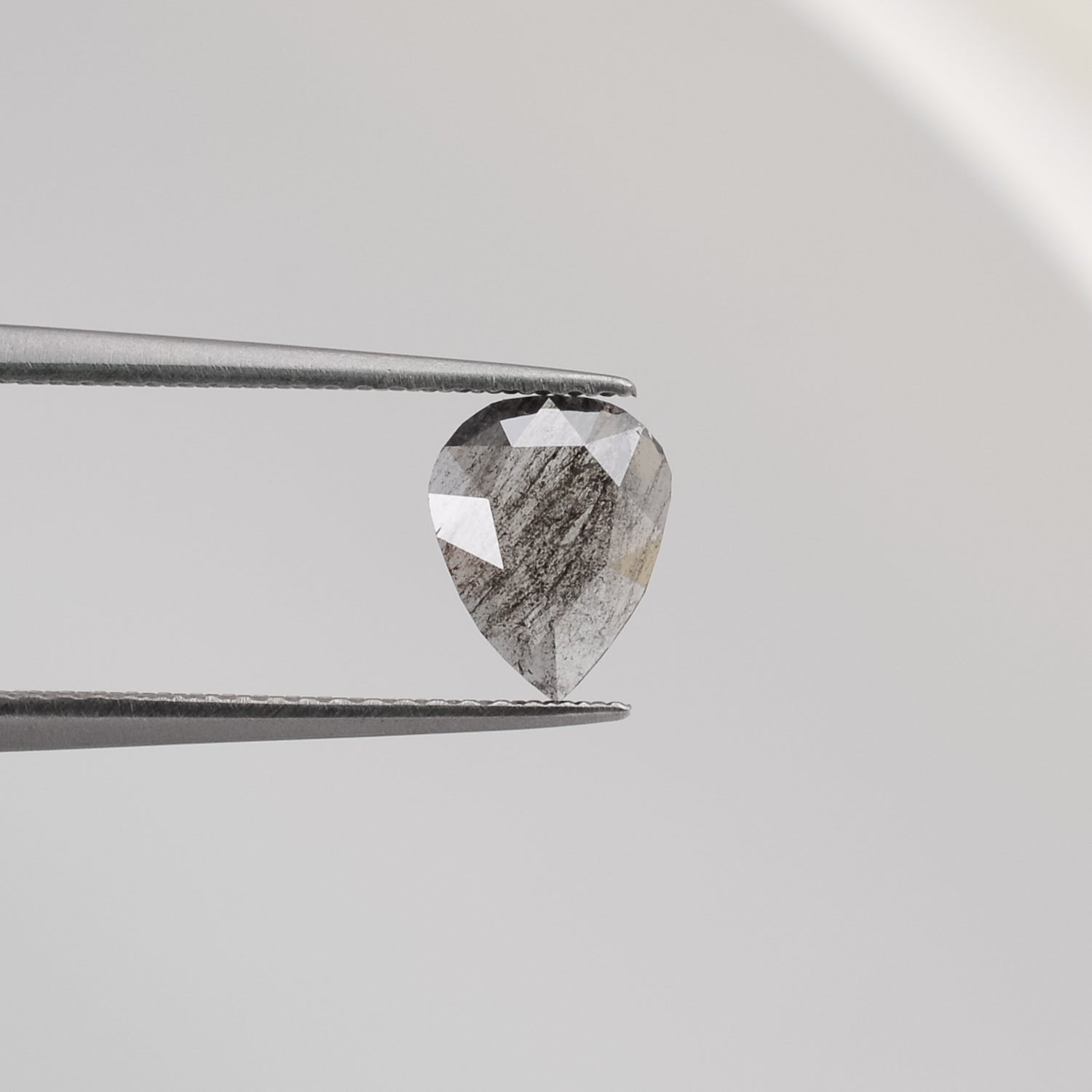 0.69ct Pear Shaped Loose Salt & Pepper Diamond - Malleable Jewellers