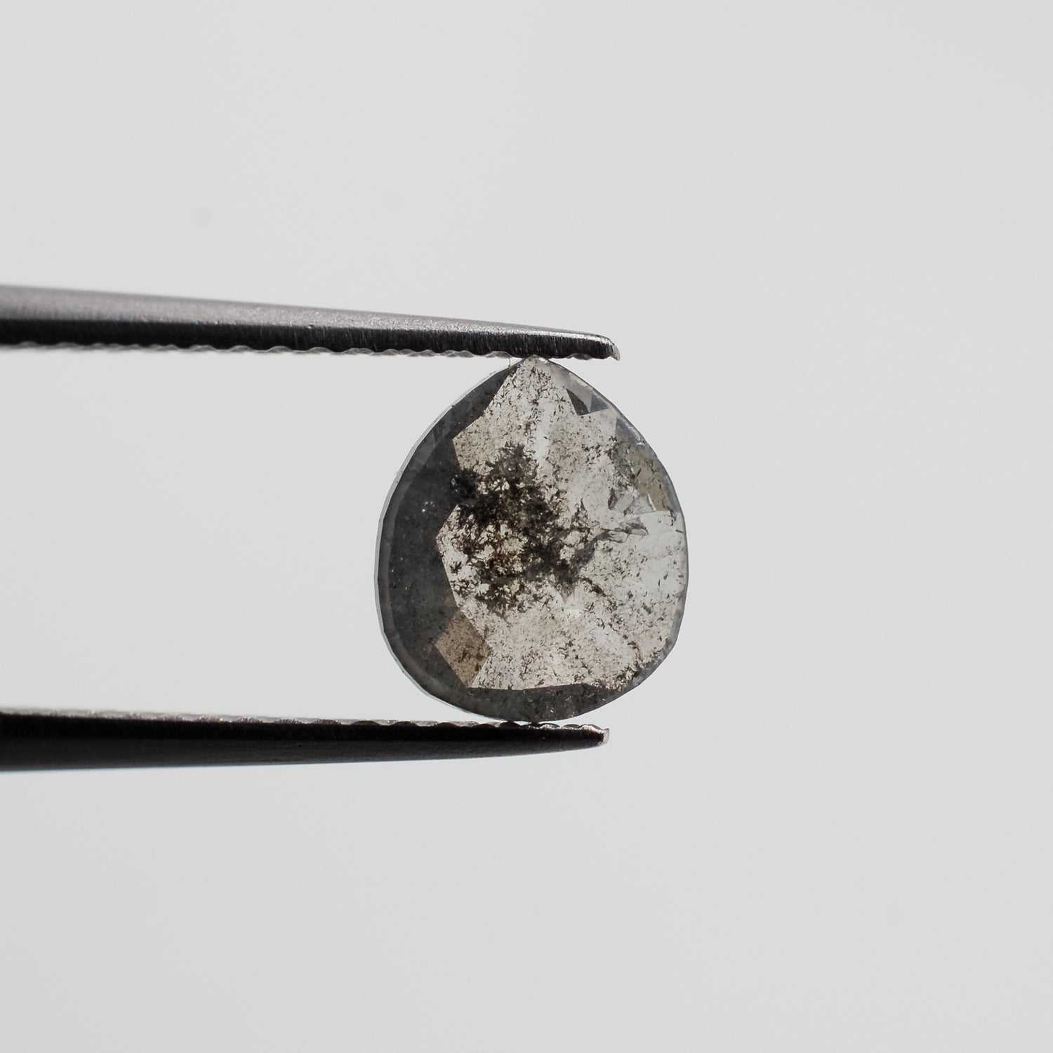 0.72ct Pear Shaped Loose Salt & Pepper Diamond - Malleable Jewellers