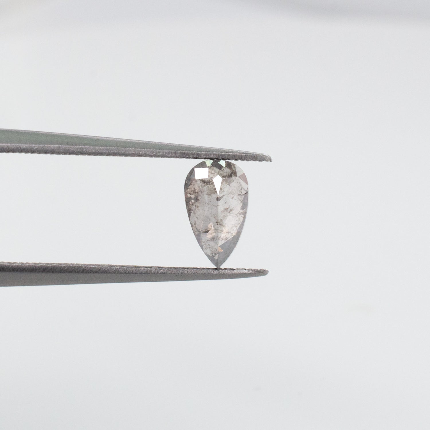 0.82ct Pear Shaped Loose Salt & Pepper Diamond - Malleable Jewellers