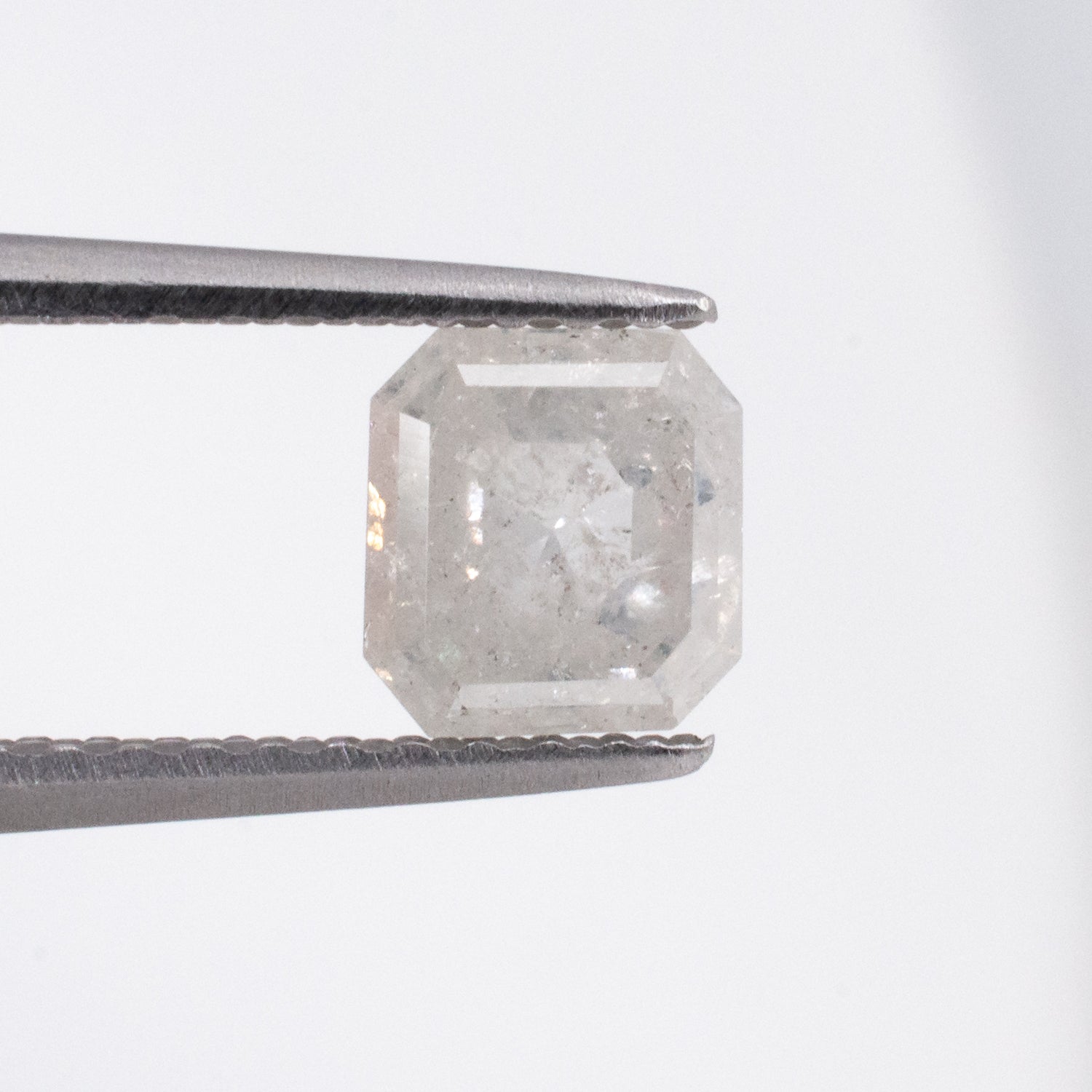 0.84ct Emerald Shaped Loose Salt & Pepper Diamond - Malleable Jewellers