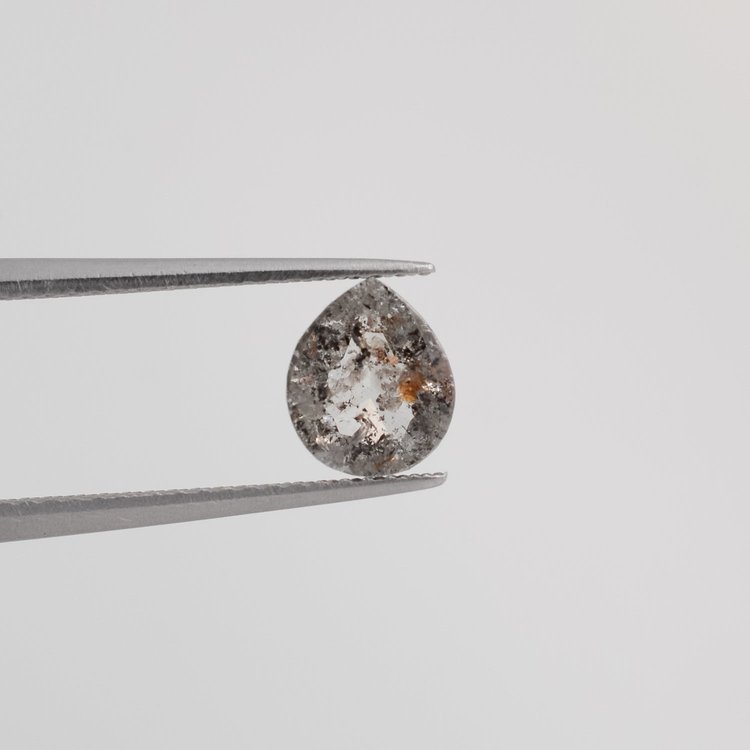 0.87ct Pear Shaped Loose Salt & Pepper Diamond - Malleable Jewellers