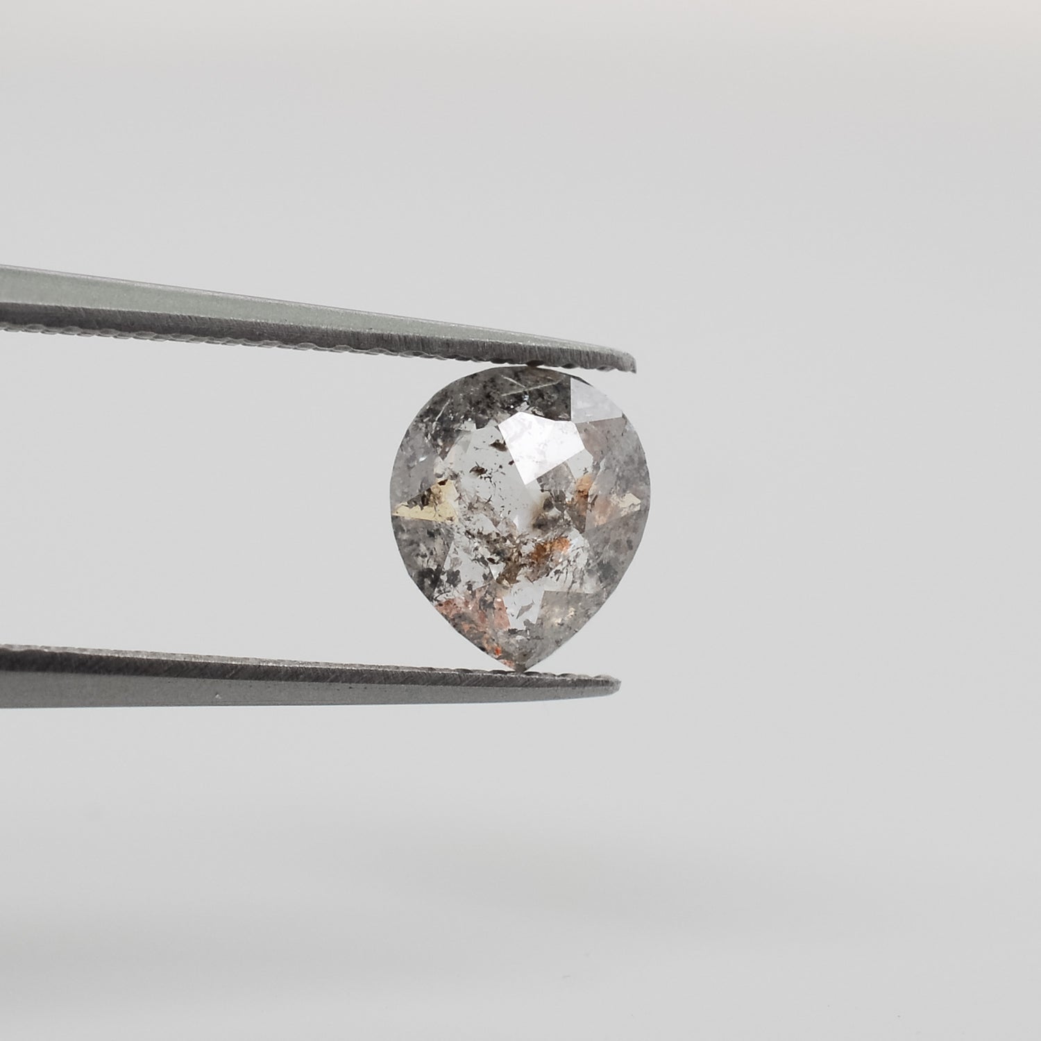 0.87ct Pear Shaped Loose Salt & Pepper Diamond - Malleable Jewellers