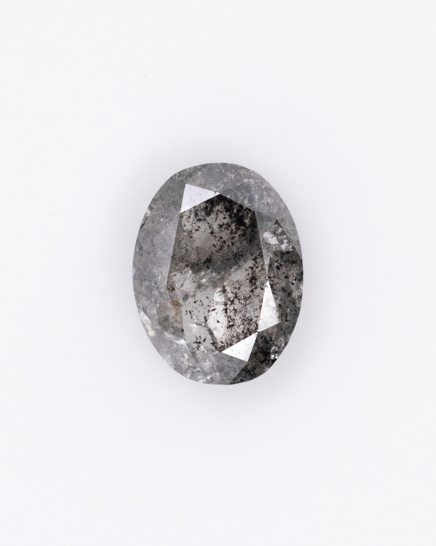 0.90ct Oval Shaped Loose Salt & Pepper Diamond - Malleable Jewellers