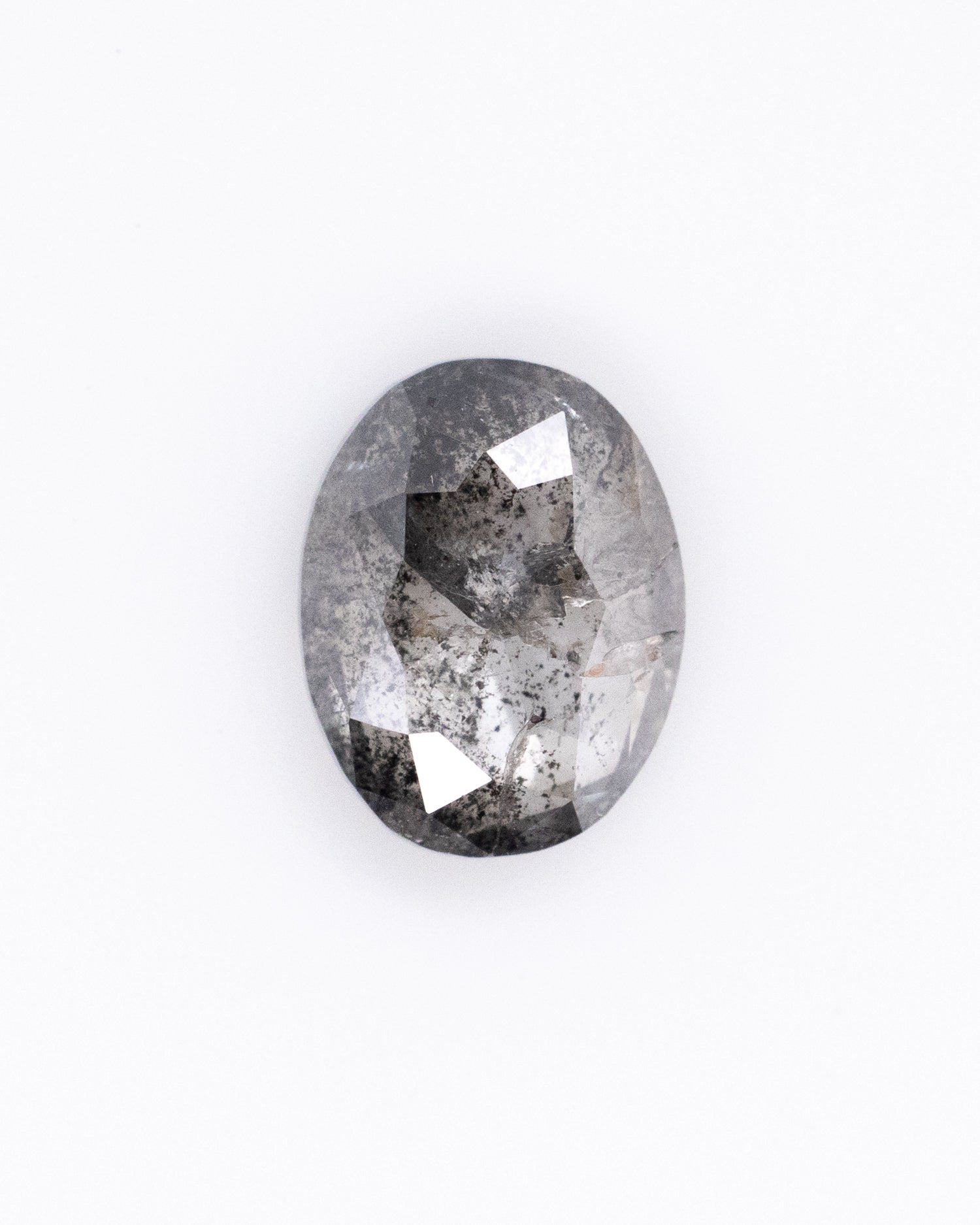 0.90ct Oval Shaped Loose Salt & Pepper Diamond - Malleable Jewellers