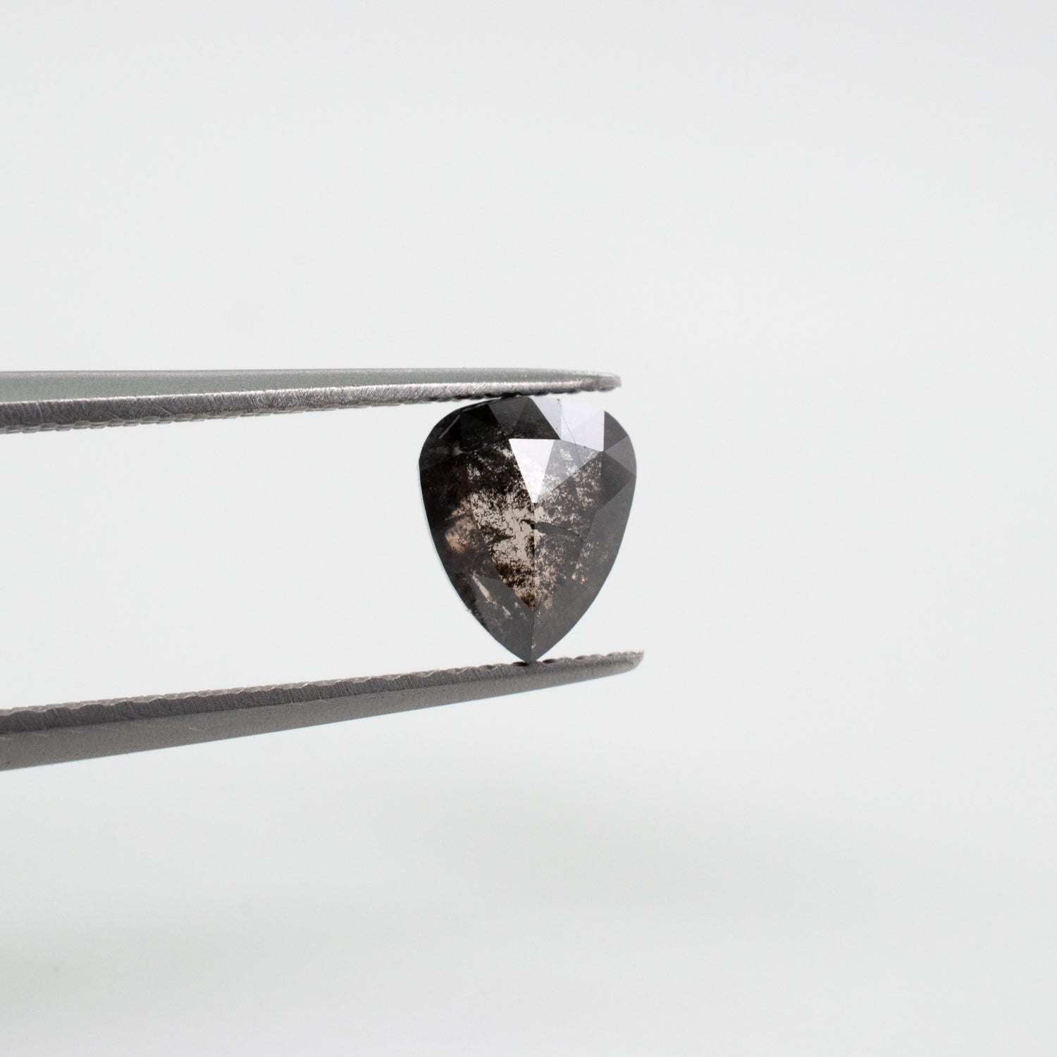 0.92ct Pear Shaped Loose Salt & Pepper Diamond - Malleable Jewellers