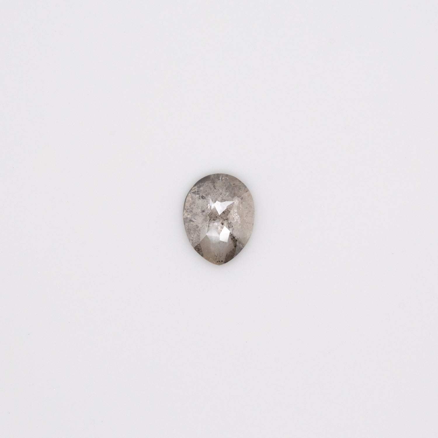 0.93ct Pear Shaped Loose Salt & Pepper Diamond - Malleable Jewellers