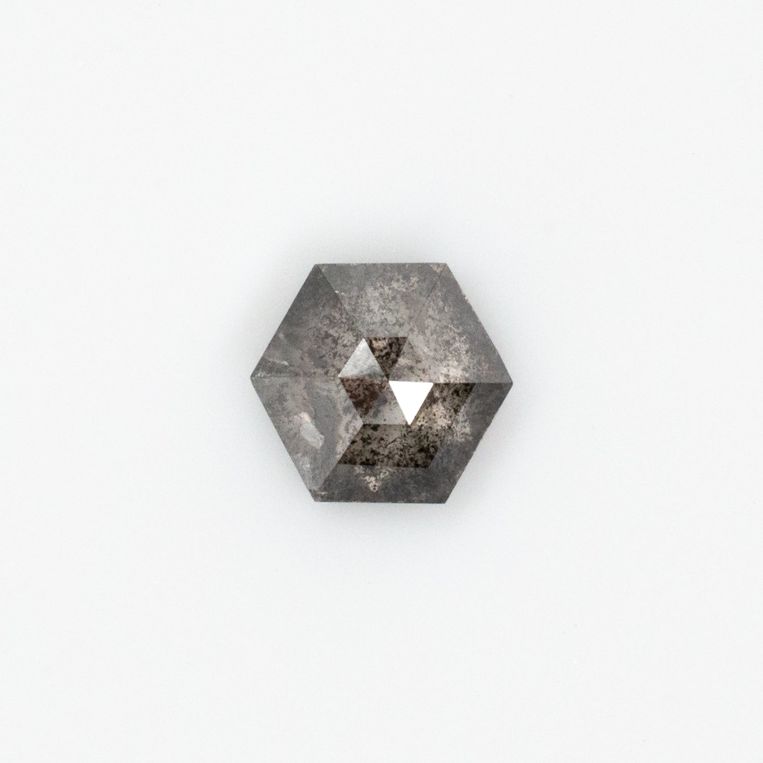 0.96ct Hexagon Shaped Loose Salt & Pepper Diamond - Malleable Jewellers