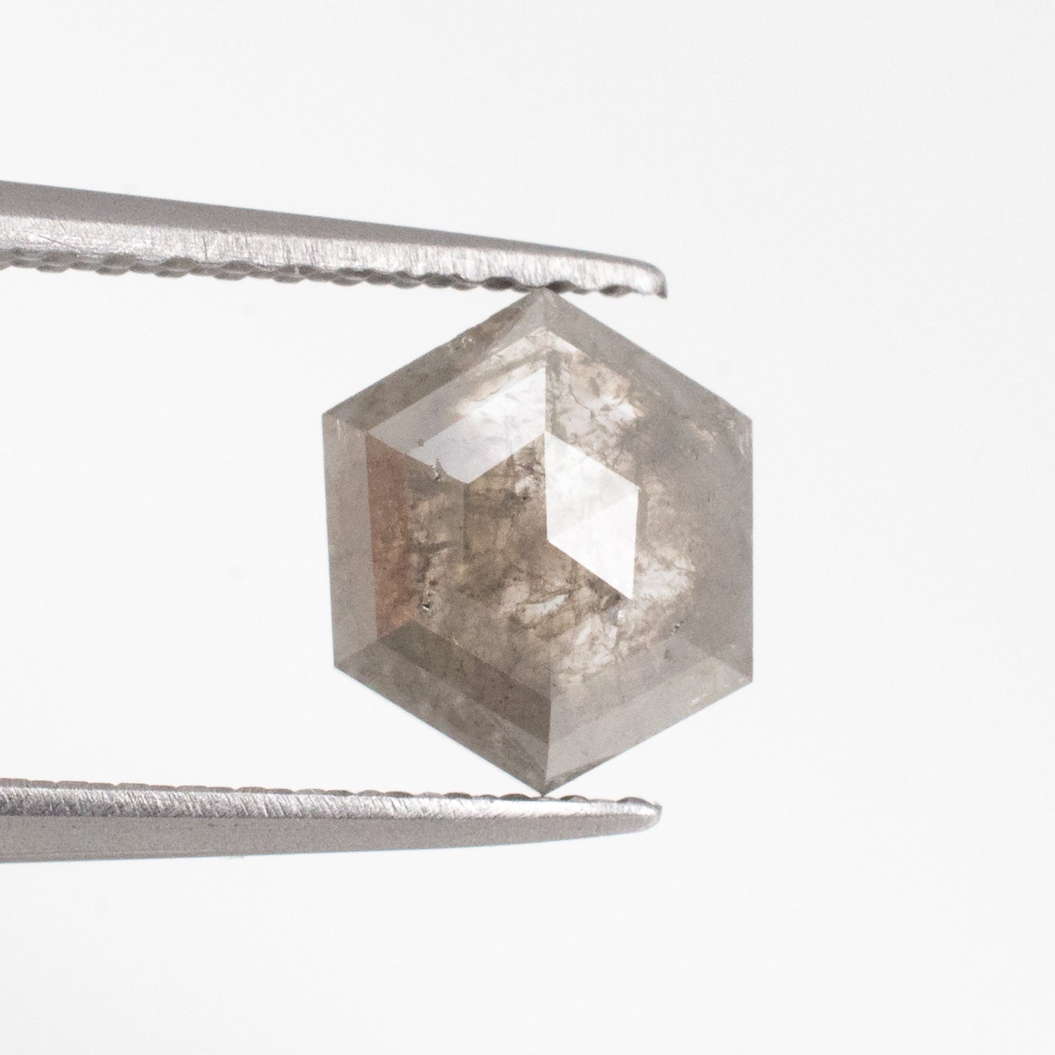 0.96ct Hexagon Shaped Loose Salt & Pepper Diamond - Malleable Jewellers