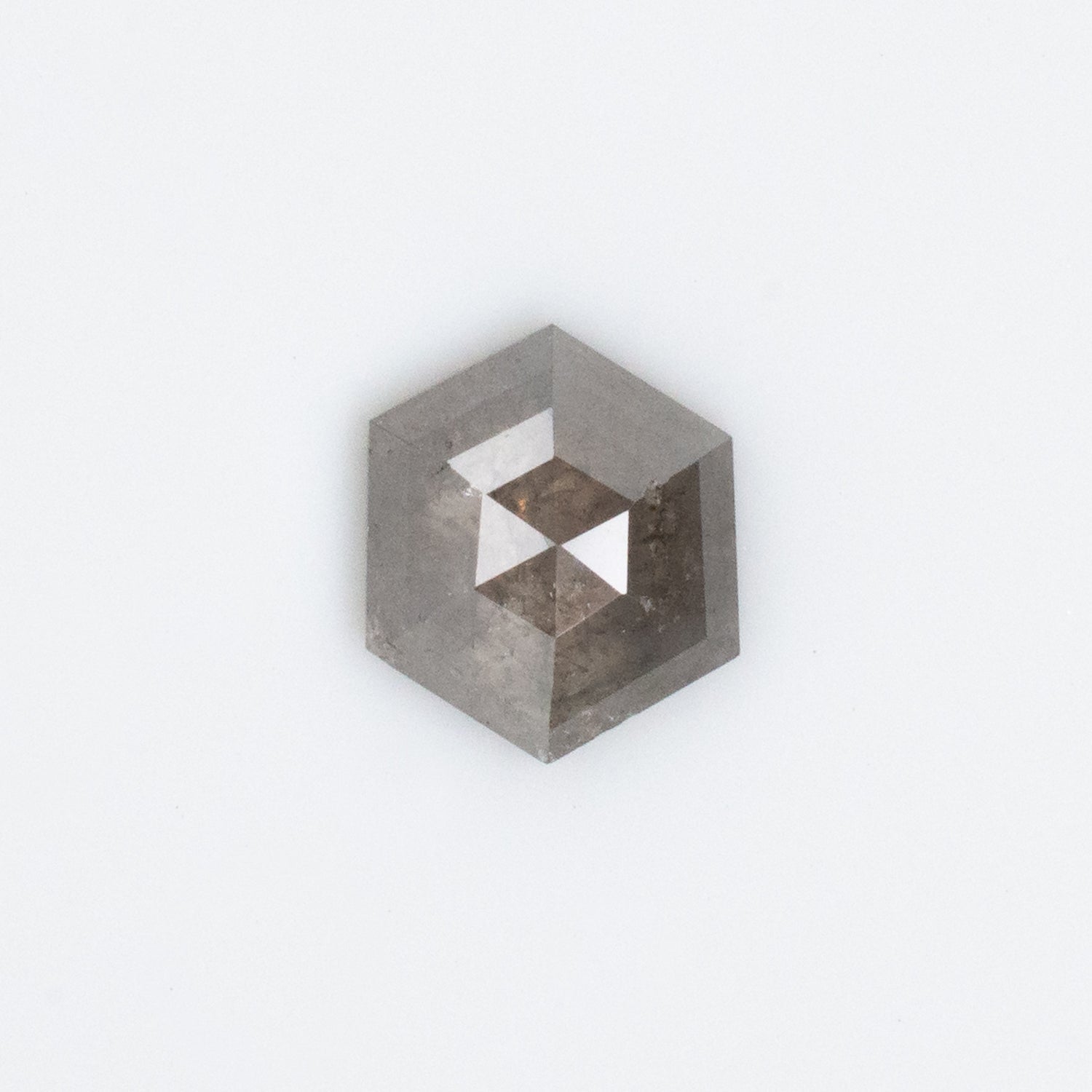 0.96ct Hexagon Shaped Loose Salt & Pepper Diamond - Malleable Jewellers