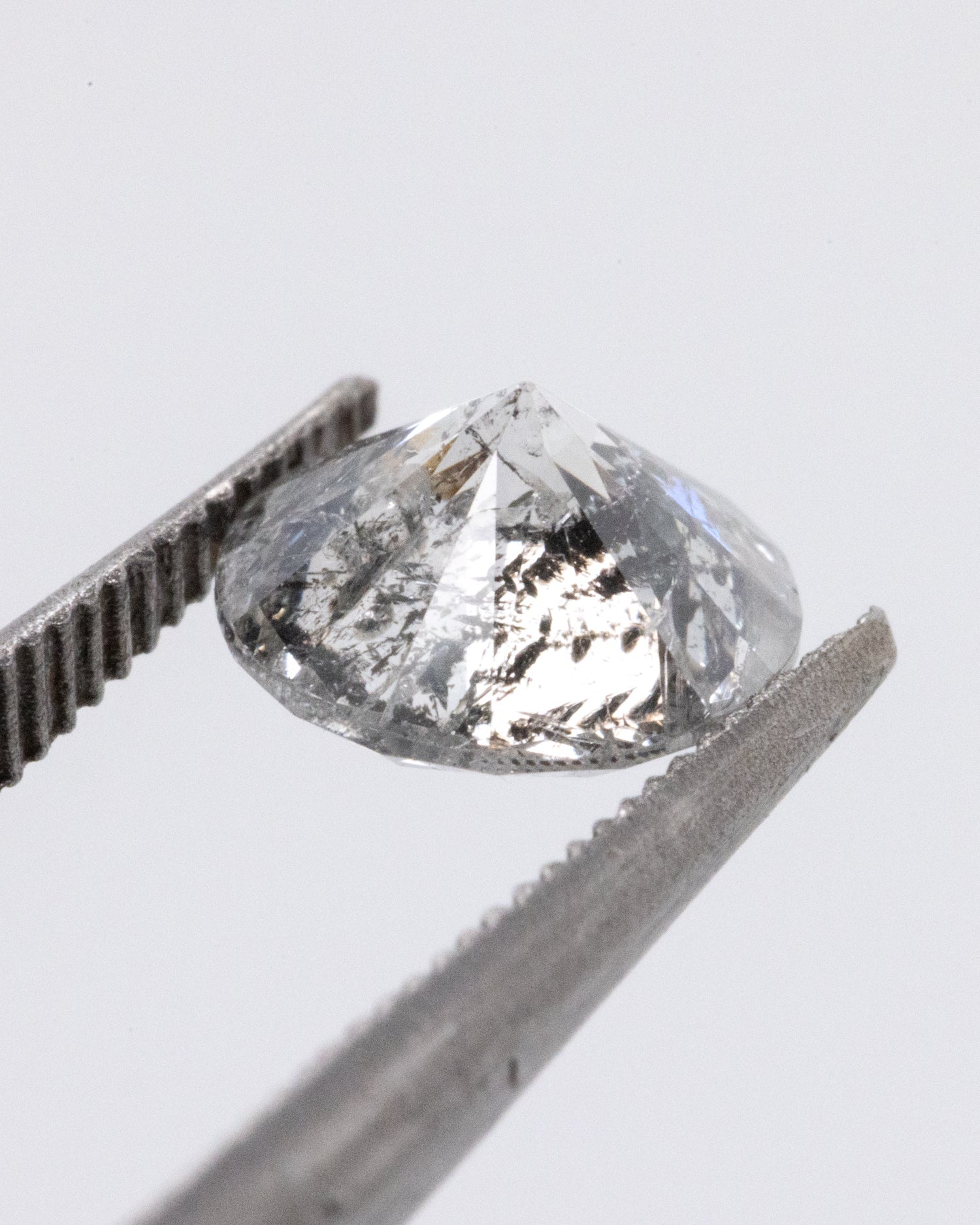 1.00ct Round Brilliant Cut Loose Salt & Pepper Diamond - Malleable Jewellers