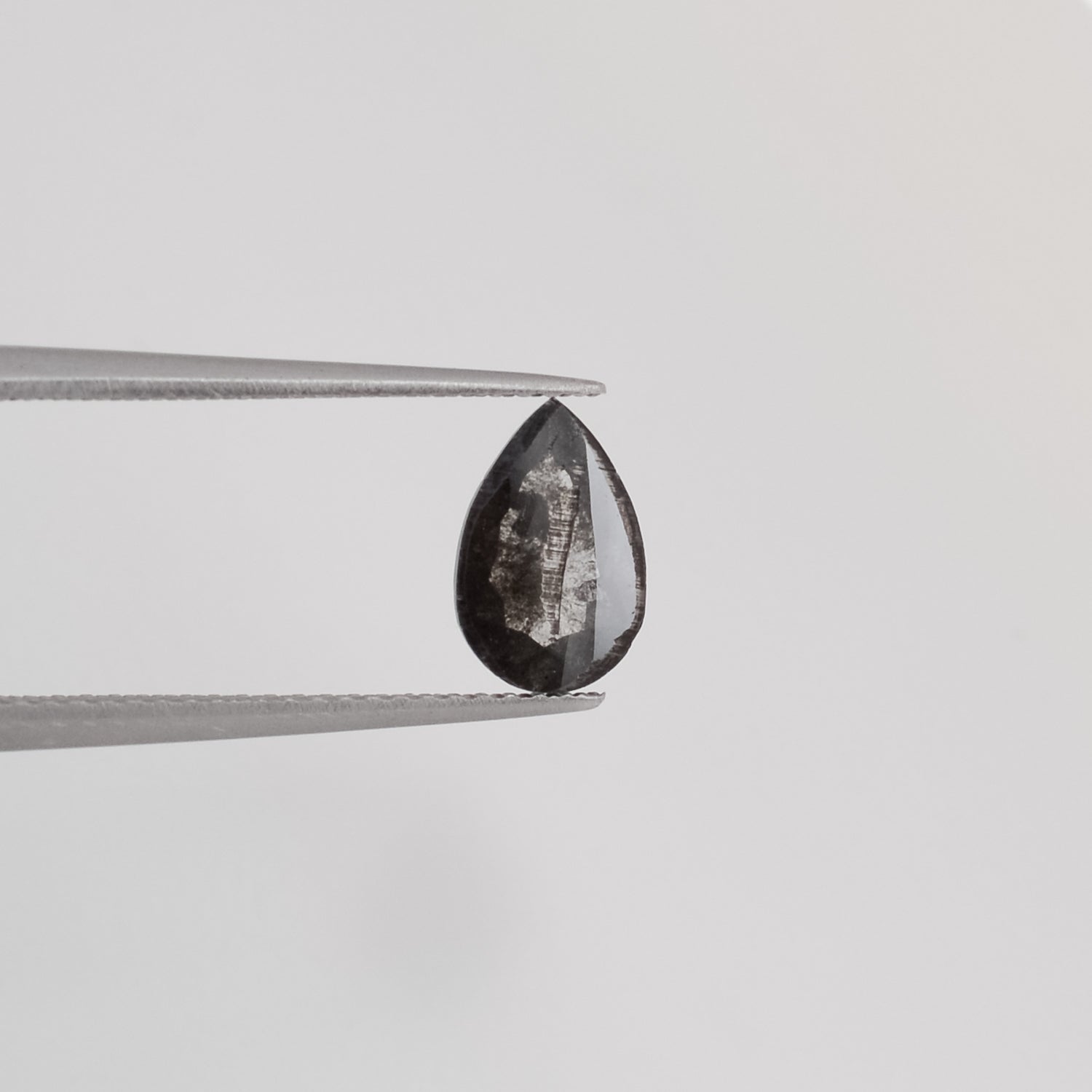 1.02ct Pear Shaped Loose Salt & Pepper Diamond - Malleable Jewellers