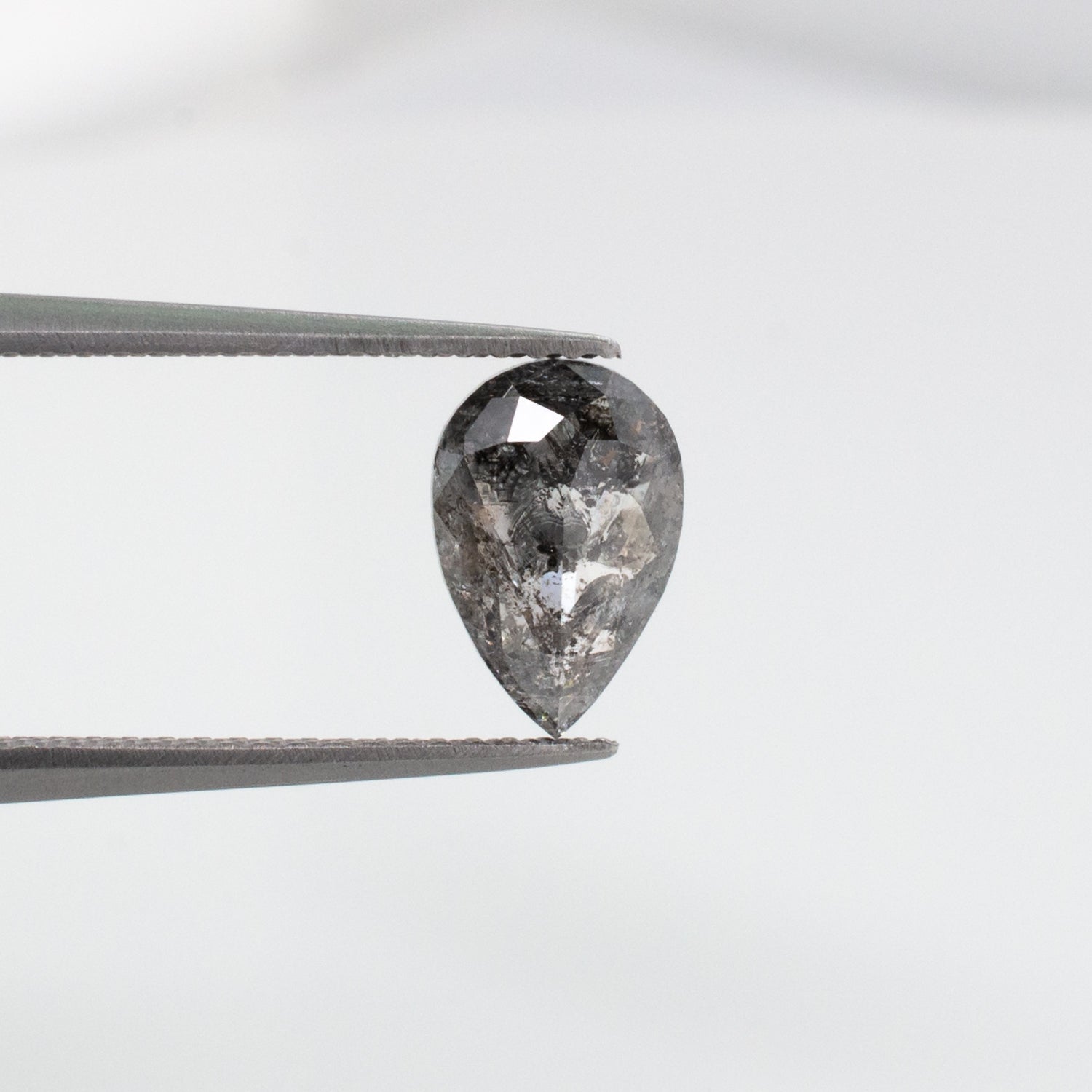 1.03ct Pear Shaped Loose Salt & Pepper Diamond - Malleable Jewellers
