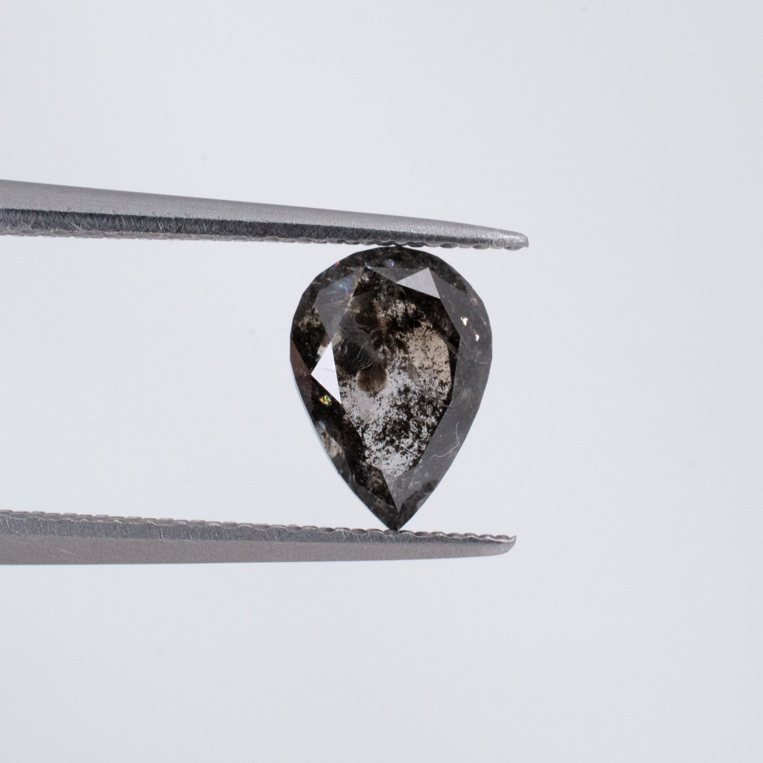 1.09ct Pear Shaped Loose Salt & Pepper Diamond - Malleable Jewellers