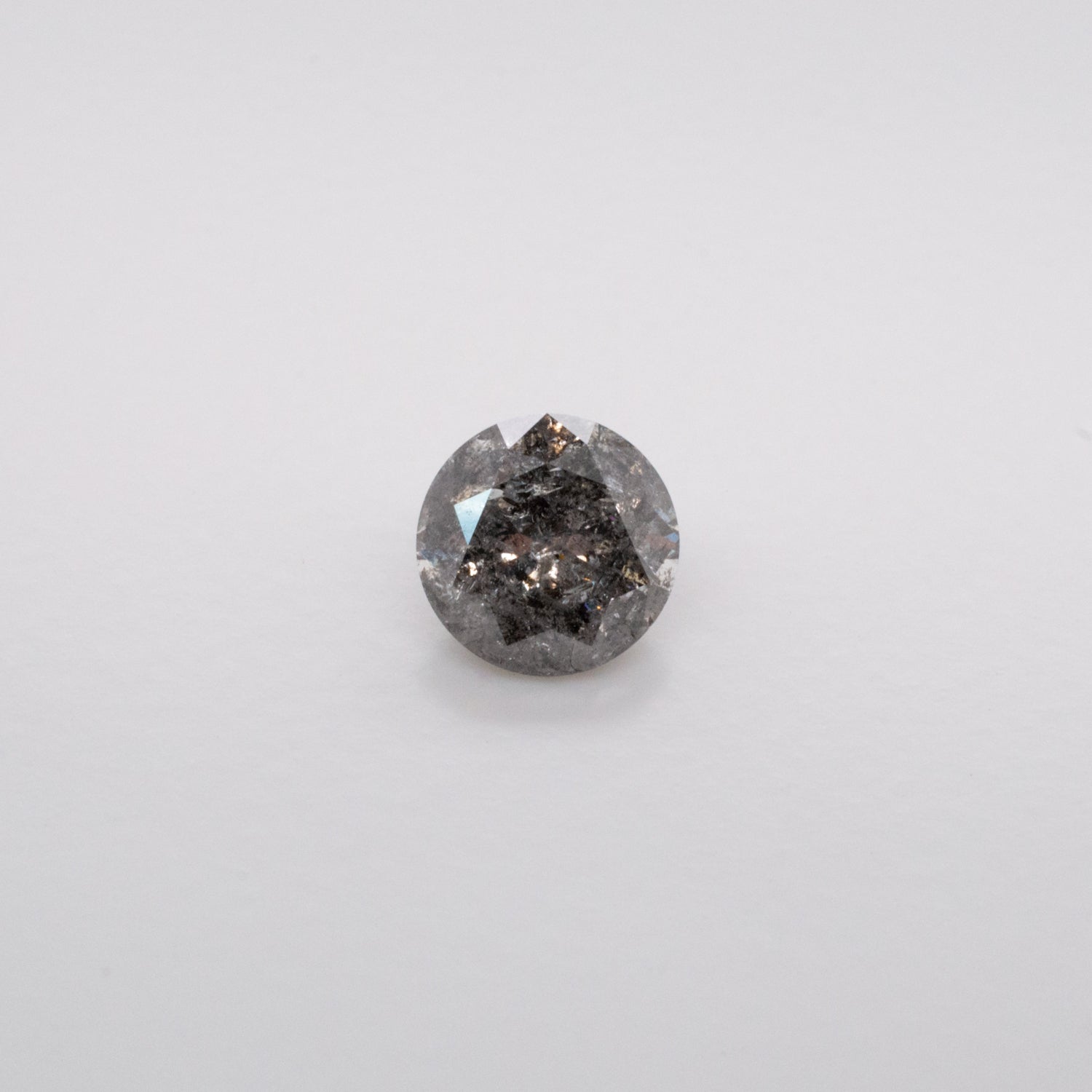 1.11ct Round Brilliant Cut Loose Salt & Pepper Diamond - Malleable Jewellers