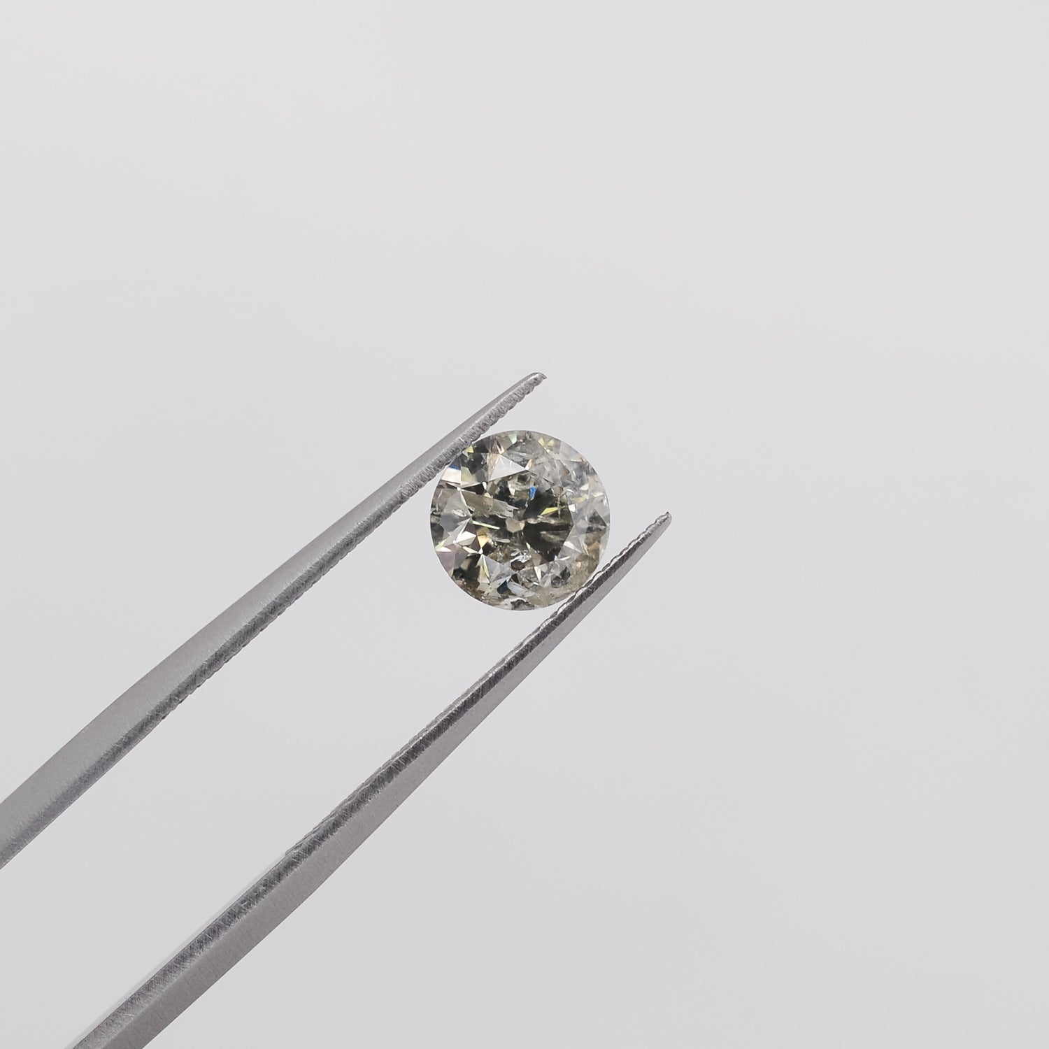 1.12ct Round Brilliant Cut Loose Salt & Pepper Diamond - Malleable Jewellers