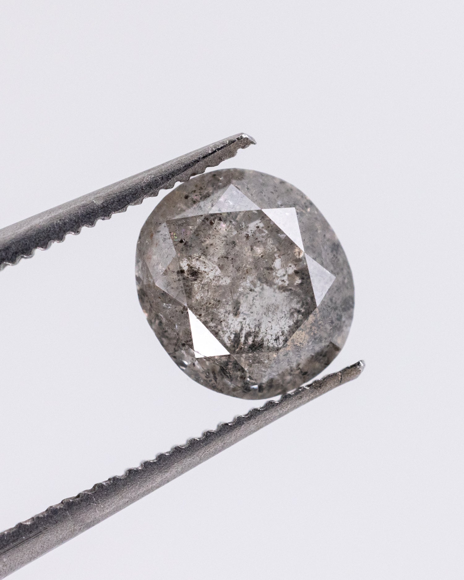 1.26ct Oval Shaped Loose Salt & Pepper Diamond - Malleable Jewellers