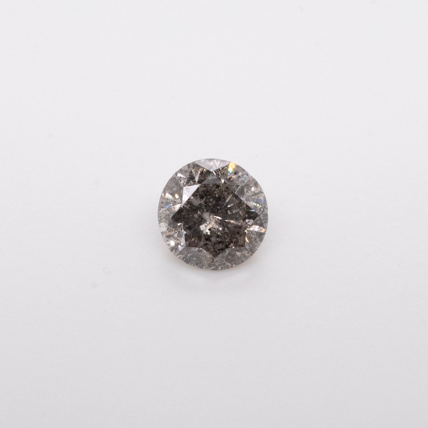 1.27ct Round Brilliant Cut Loose Salt & Pepper Diamond - Malleable Jewellers