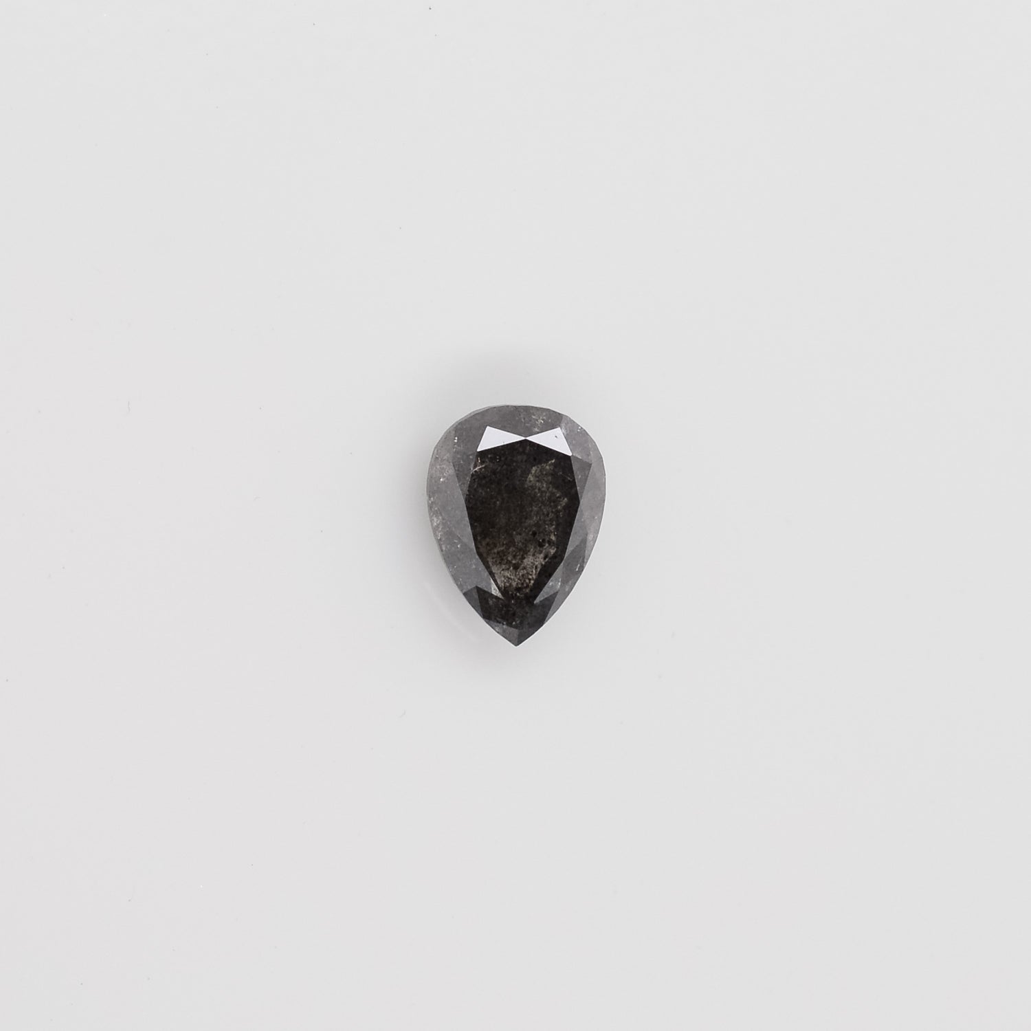 1.38ct Pear Shaped Loose Salt & Pepper Diamond - Malleable Jewellers