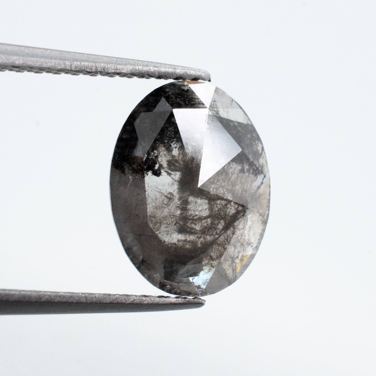1.47ct Oval Shaped Loose Salt & Pepper Diamond - Malleable Jewellers