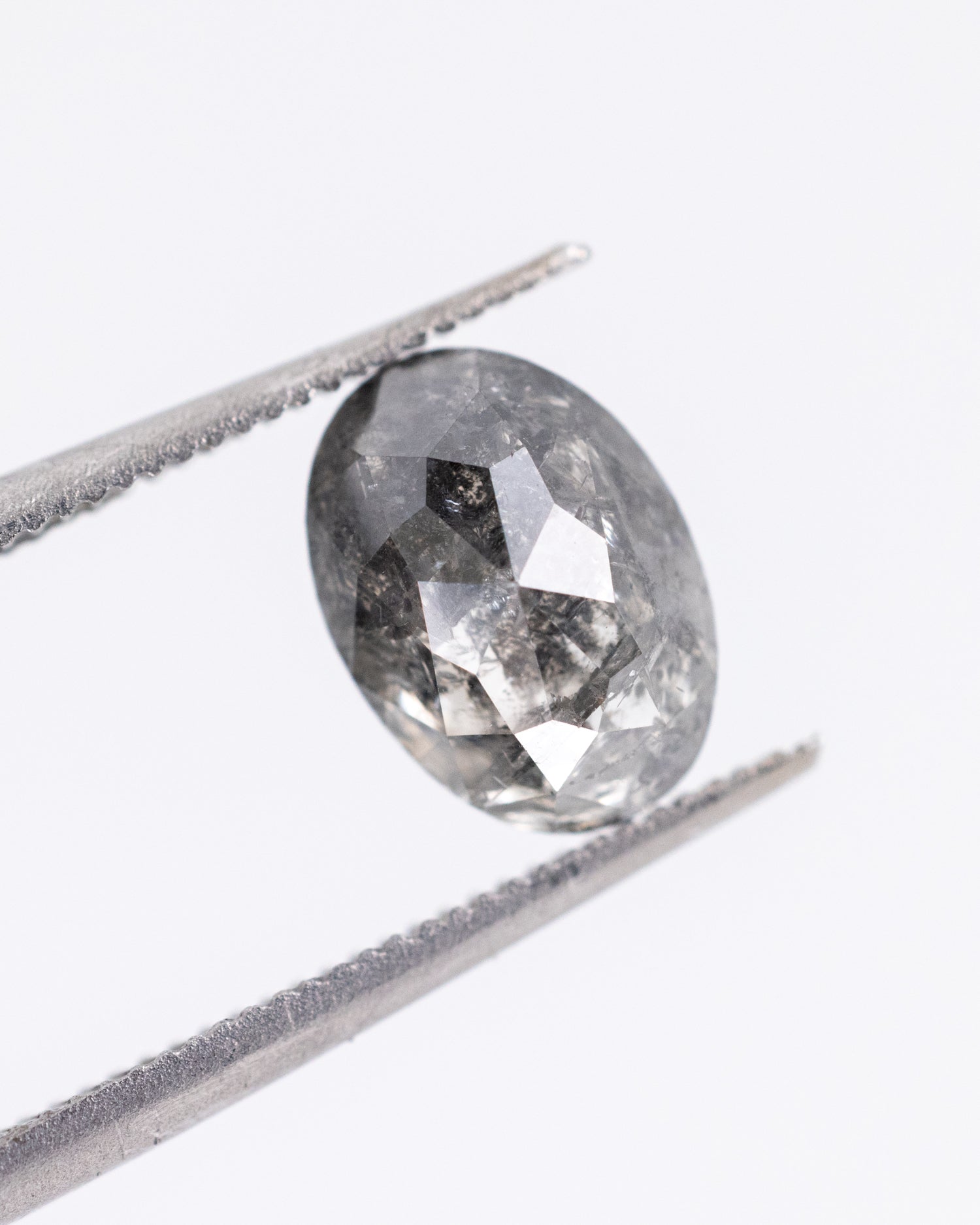 1.52ct Oval Shaped Loose Salt & Pepper Diamond - Malleable Jewellers