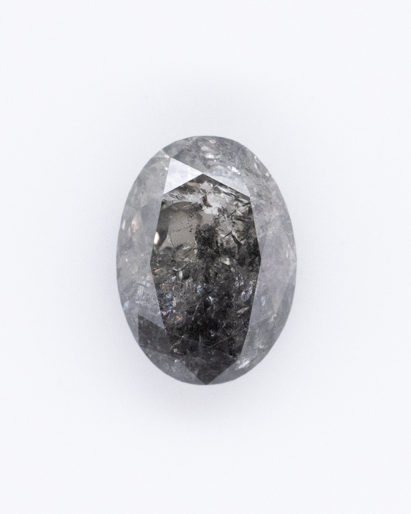 1.52ct Oval Shaped Loose Salt & Pepper Diamond - Malleable Jewellers