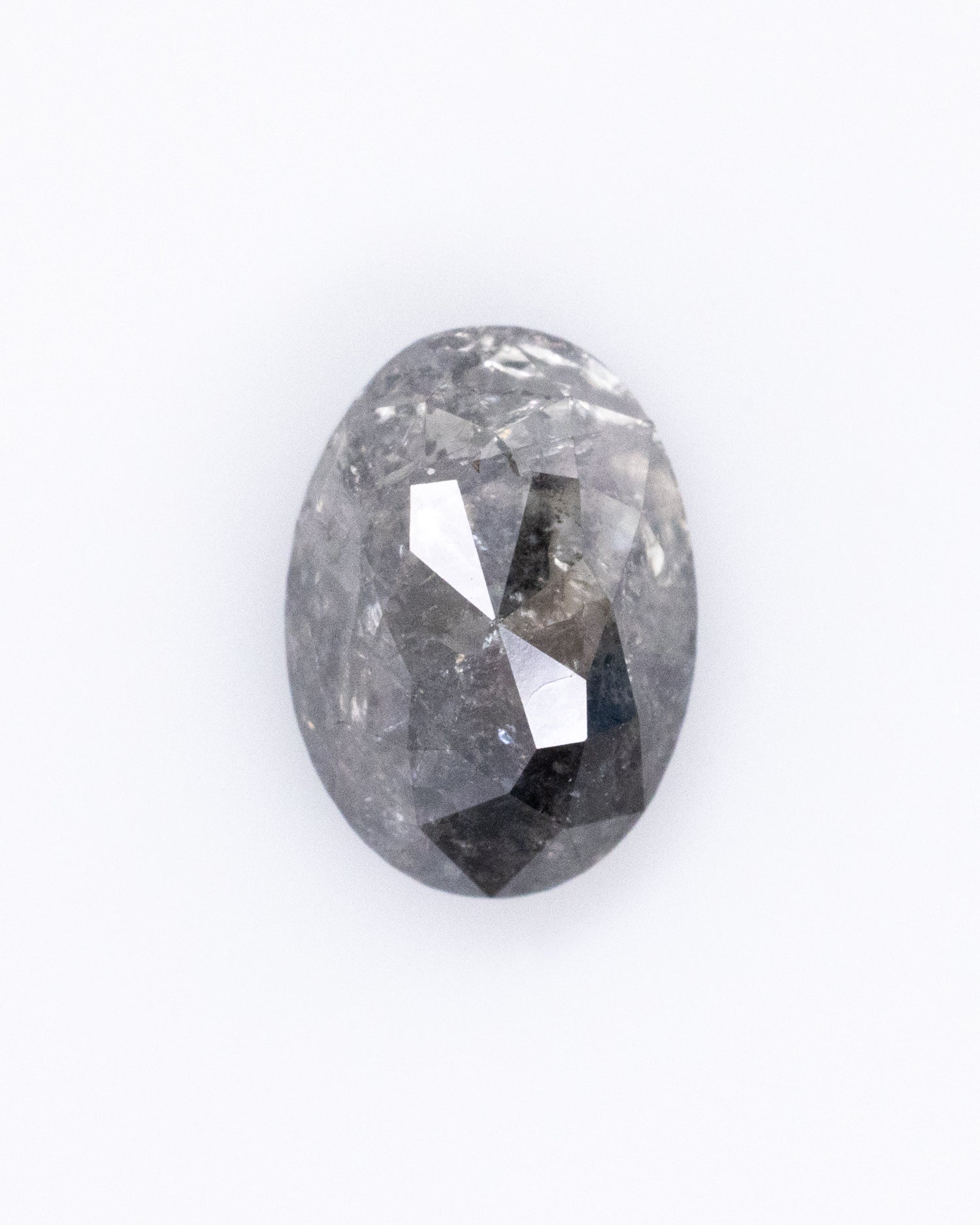 1.52ct Oval Shaped Loose Salt & Pepper Diamond - Malleable Jewellers