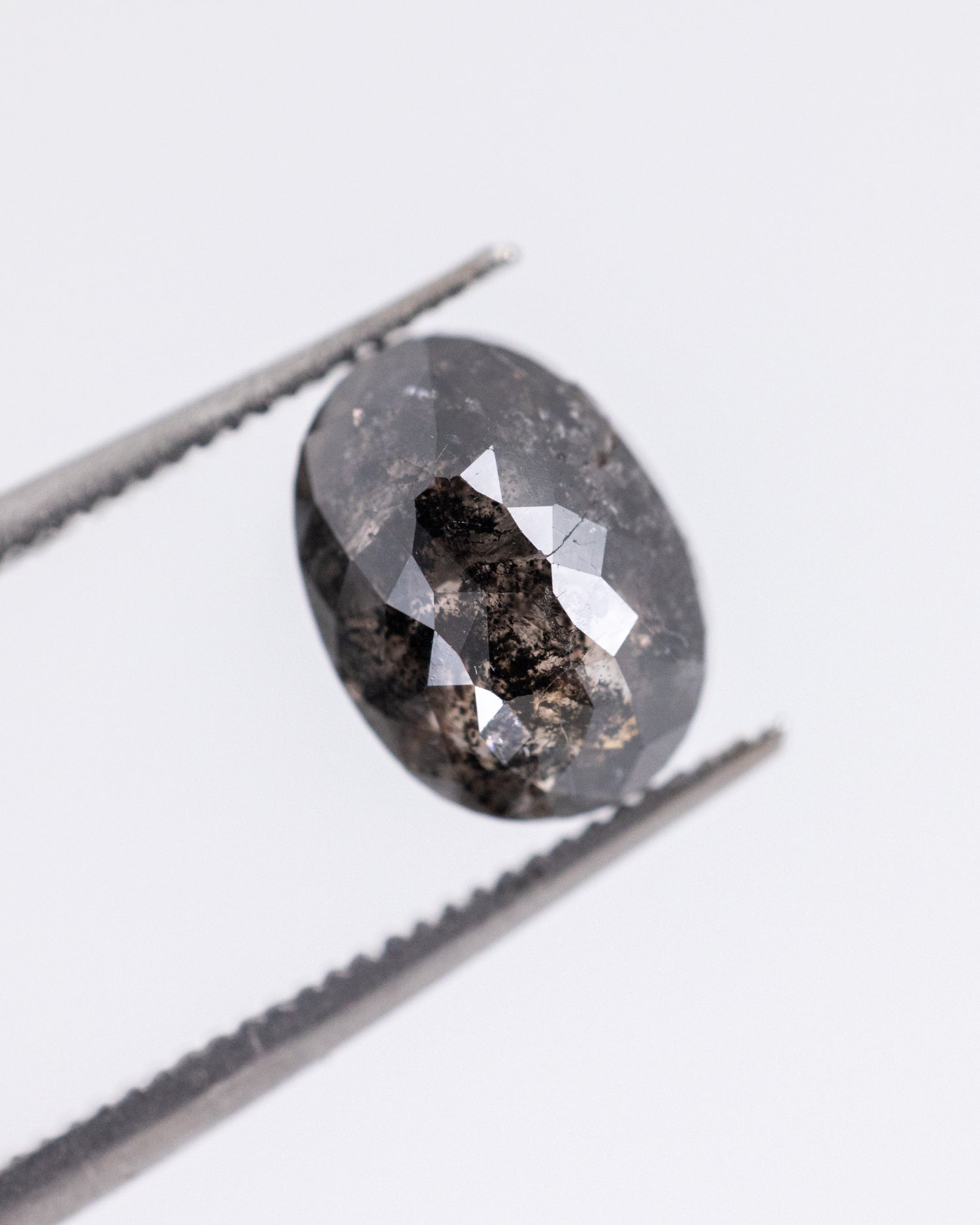 1.62ct Oval Shaped Loose Salt & Pepper Diamond - Malleable Jewellers