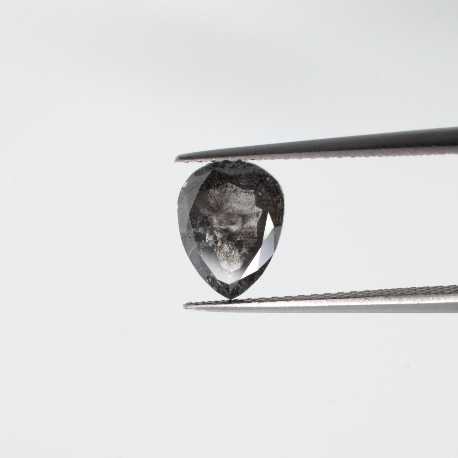 1.64ct Pear Shaped Loose Salt & Pepper Diamond - Malleable Jewellers