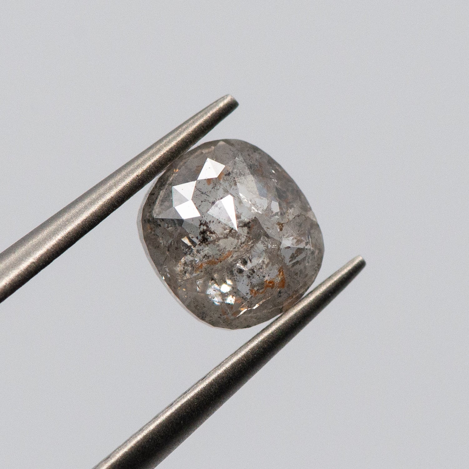 1.15ct Cushion Shaped Loose Salt & Pepper Diamond