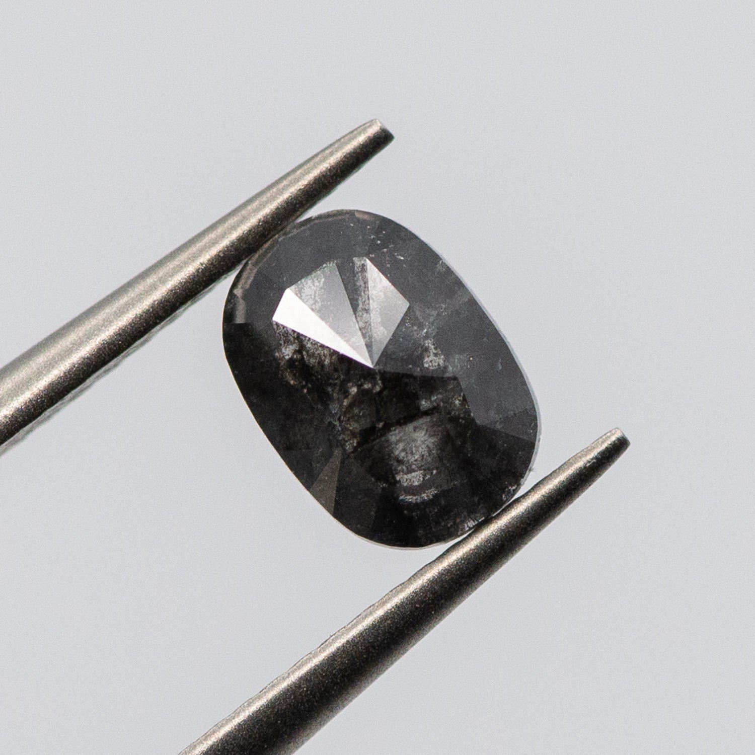 0.88ct Cushion Shaped Loose Salt & Pepper Diamond