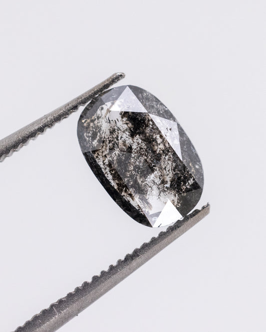 0.61ct Oval Shaped Loose Salt & Pepper Diamond