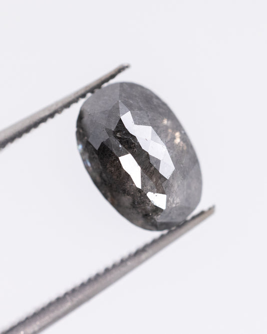 1.50ct Oval Shaped Loose Salt & Pepper Diamond