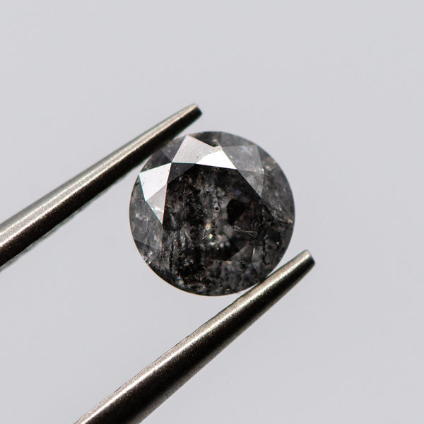 0.65ct Round Shaped Loose Salt & Pepper Diamond Malleable Jewellers
