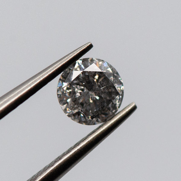 0.54ct Round Shaped Loose Salt & Pepper Diamond Malleable Jewellers