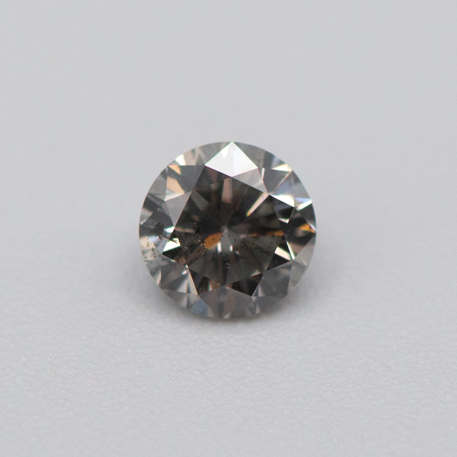 0.50ct Light Grey Round Shaped Loose Salt & Pepper Diamond Malleable Jewellers