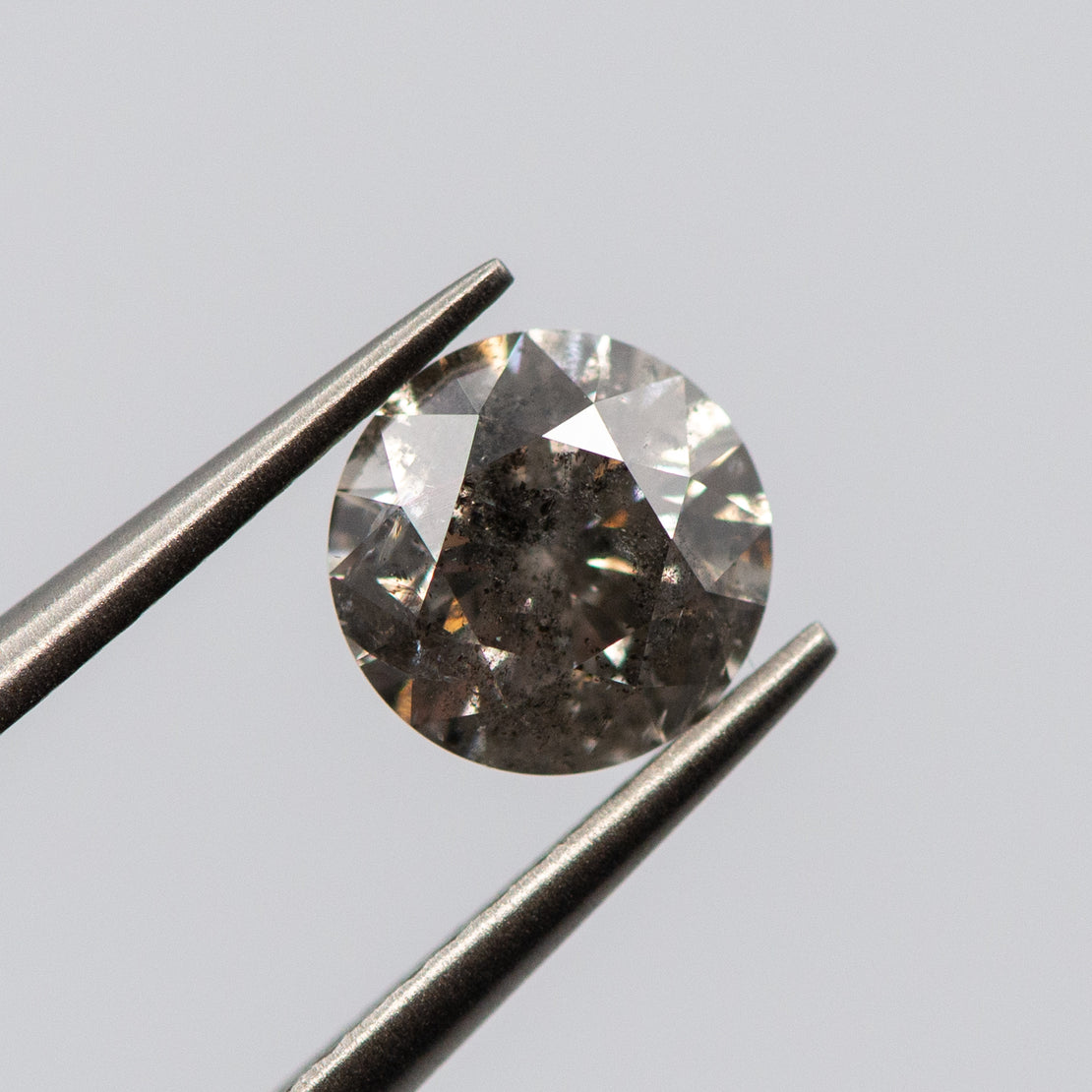 1.09ct Round Shaped Loose Salt & Pepper Diamond Malleable Jewellers