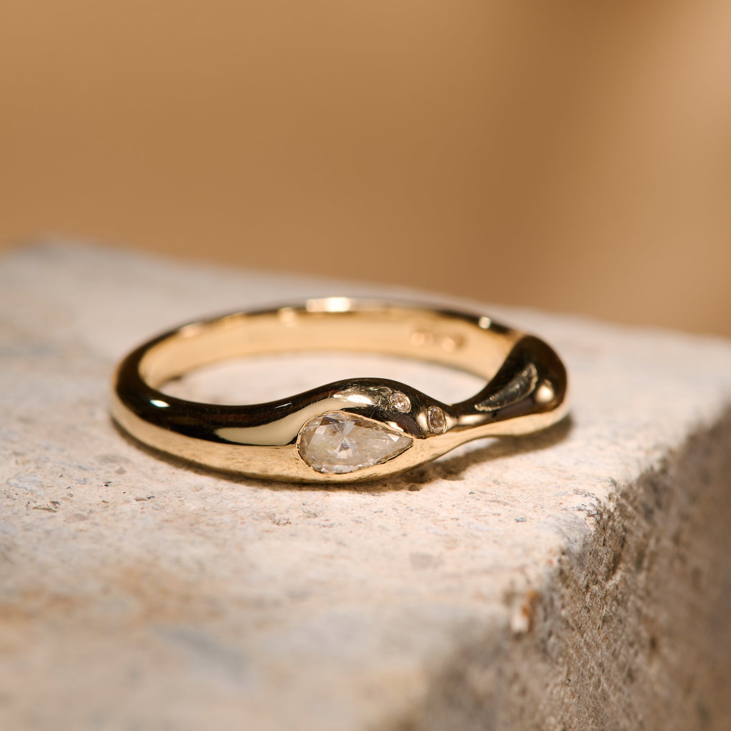 Triple Diamond Cloud Ring