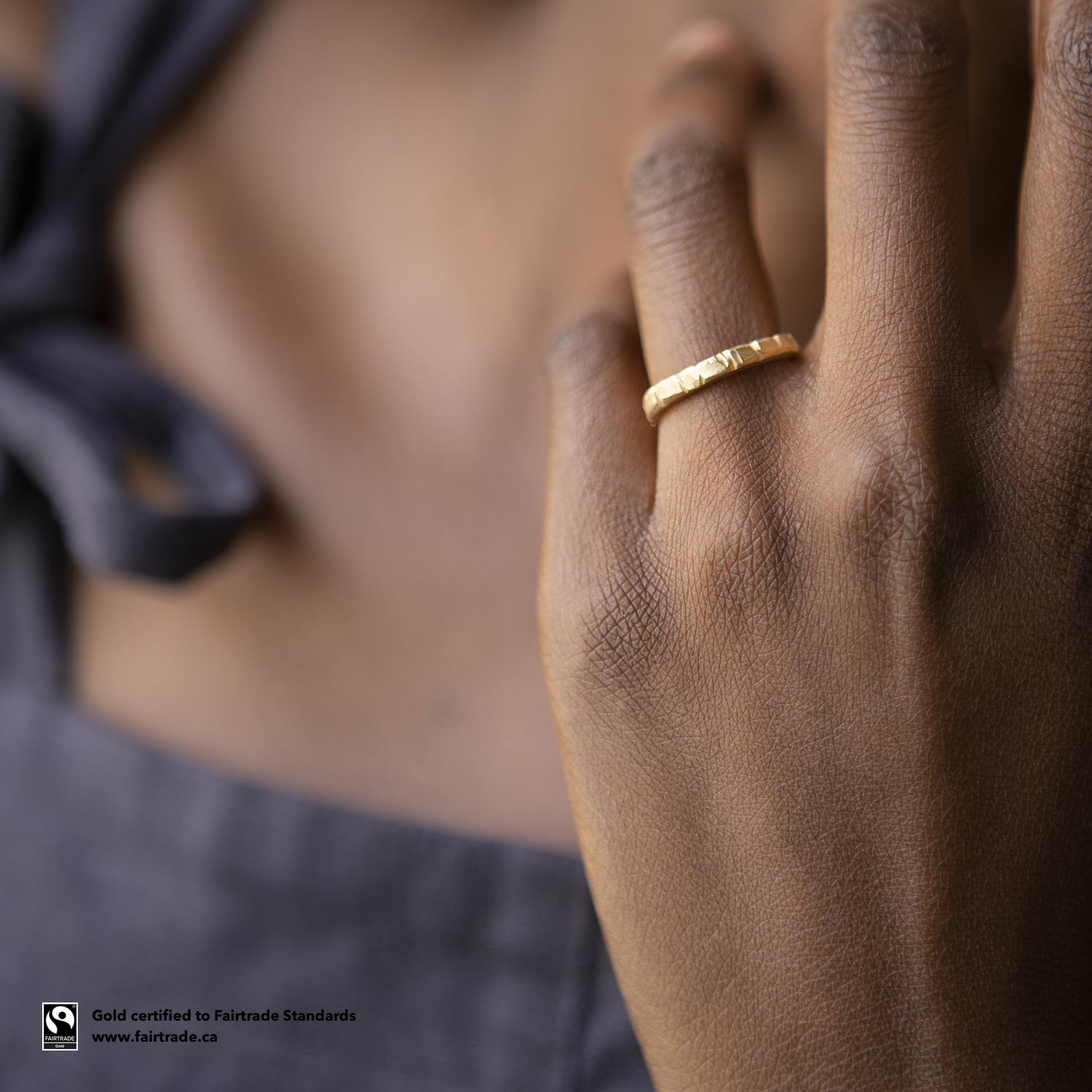 Birch Ring with Fairtrade Certified Gold - Malleable Jewellers