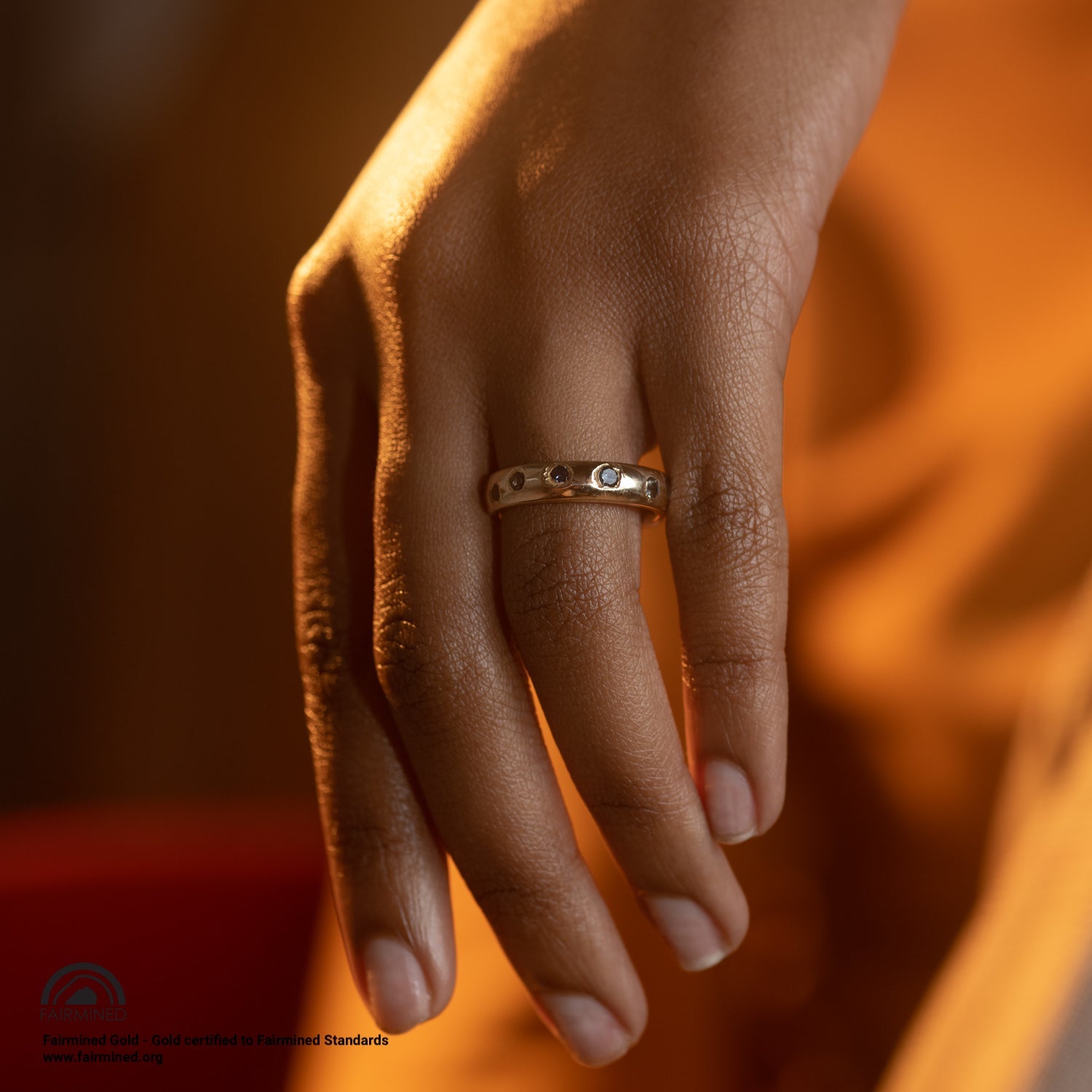 Clear Days Eternity in Fairmined Eco Yellow Gold - Malleable Jewellers