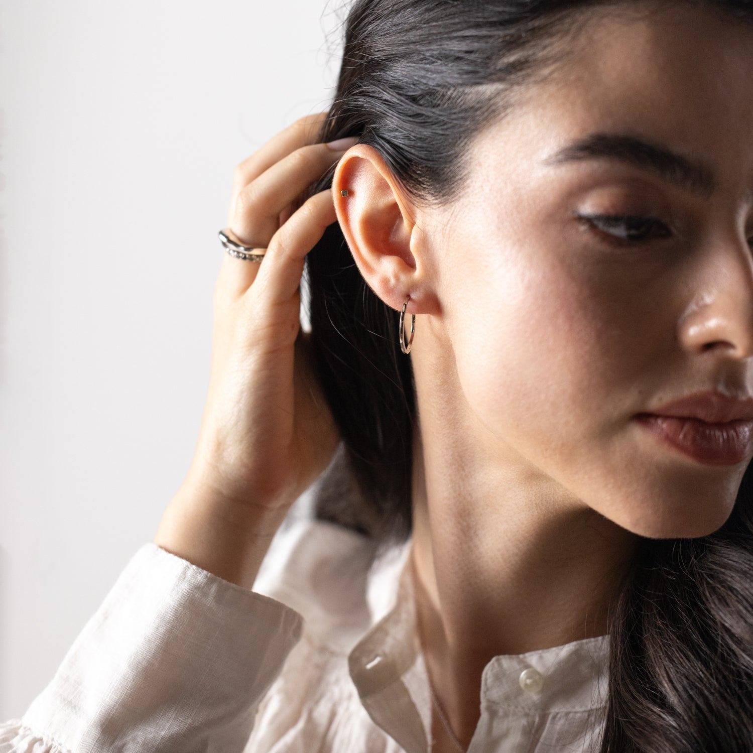 Cube Studs in Sterling Silver - Malleable Jewellers