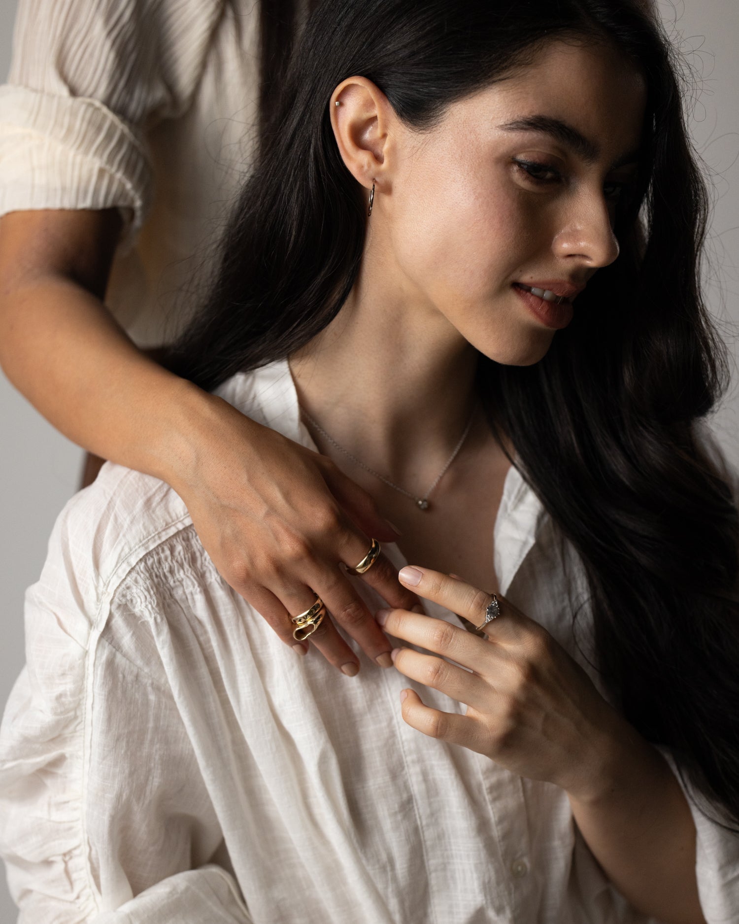 Cube Studs in White Gold - Malleable Jewellers