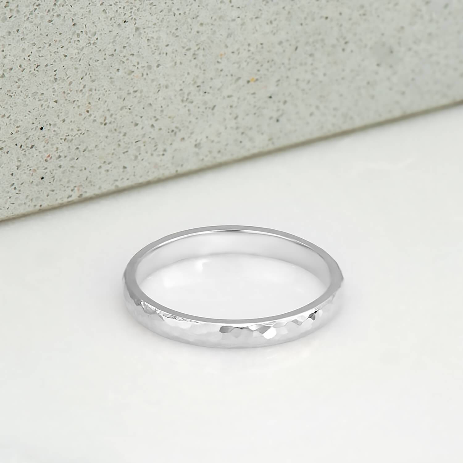 Dappled Ring in Sterling Silver - Malleable Jewellers