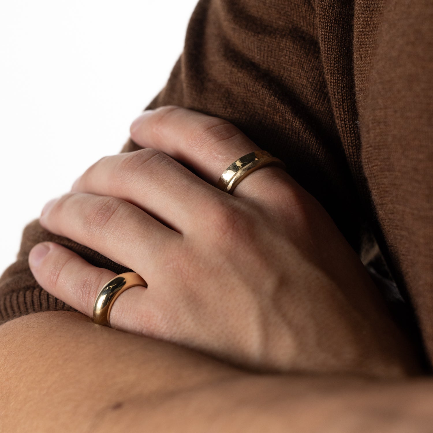 Faceted Band with Fairtrade Certified Gold - Malleable Jewellers